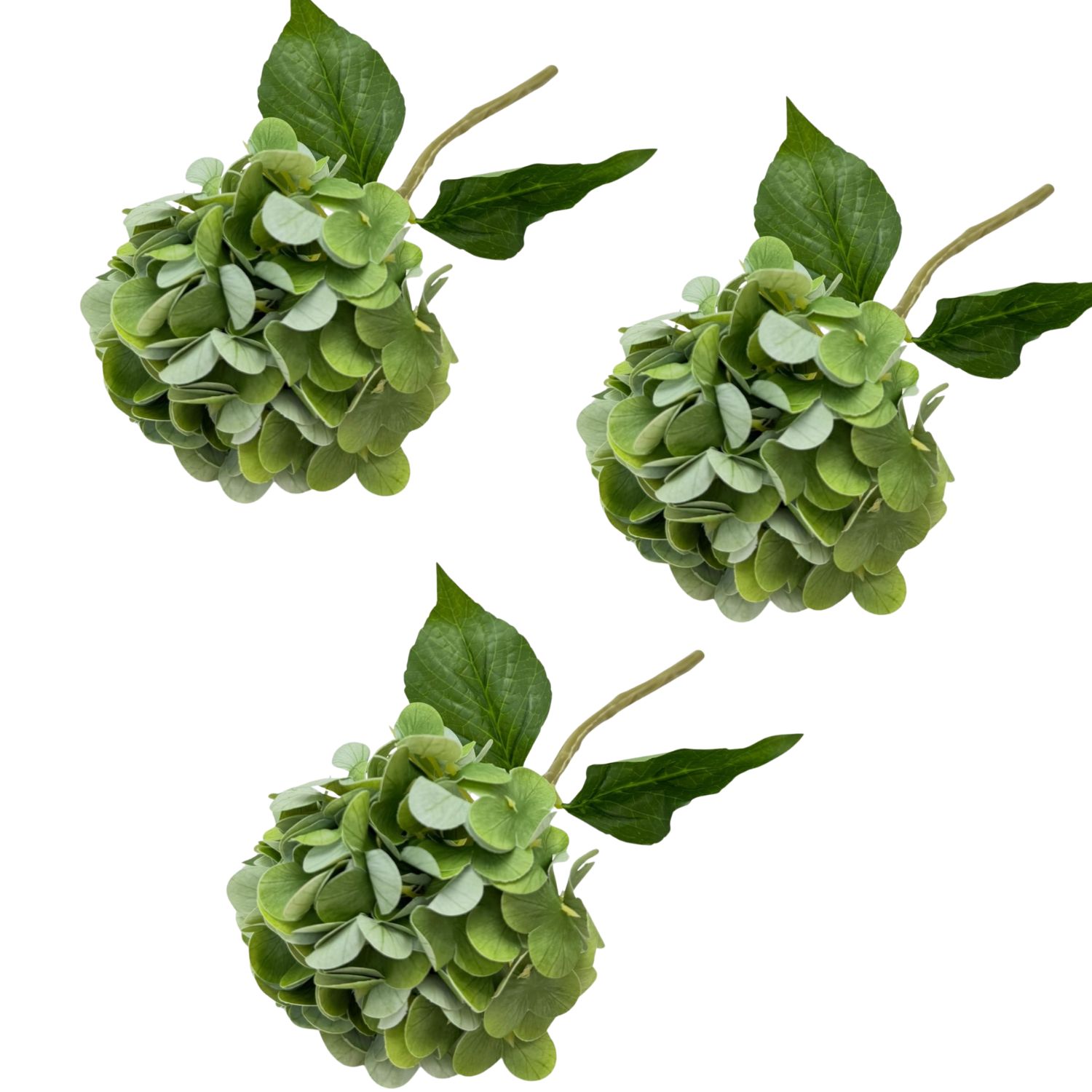 PACK DE 3 VARAS DE HORTENSIA ARTIFICIAL DE 32CM GPL26213-29VD FLORIPASTORE - 1