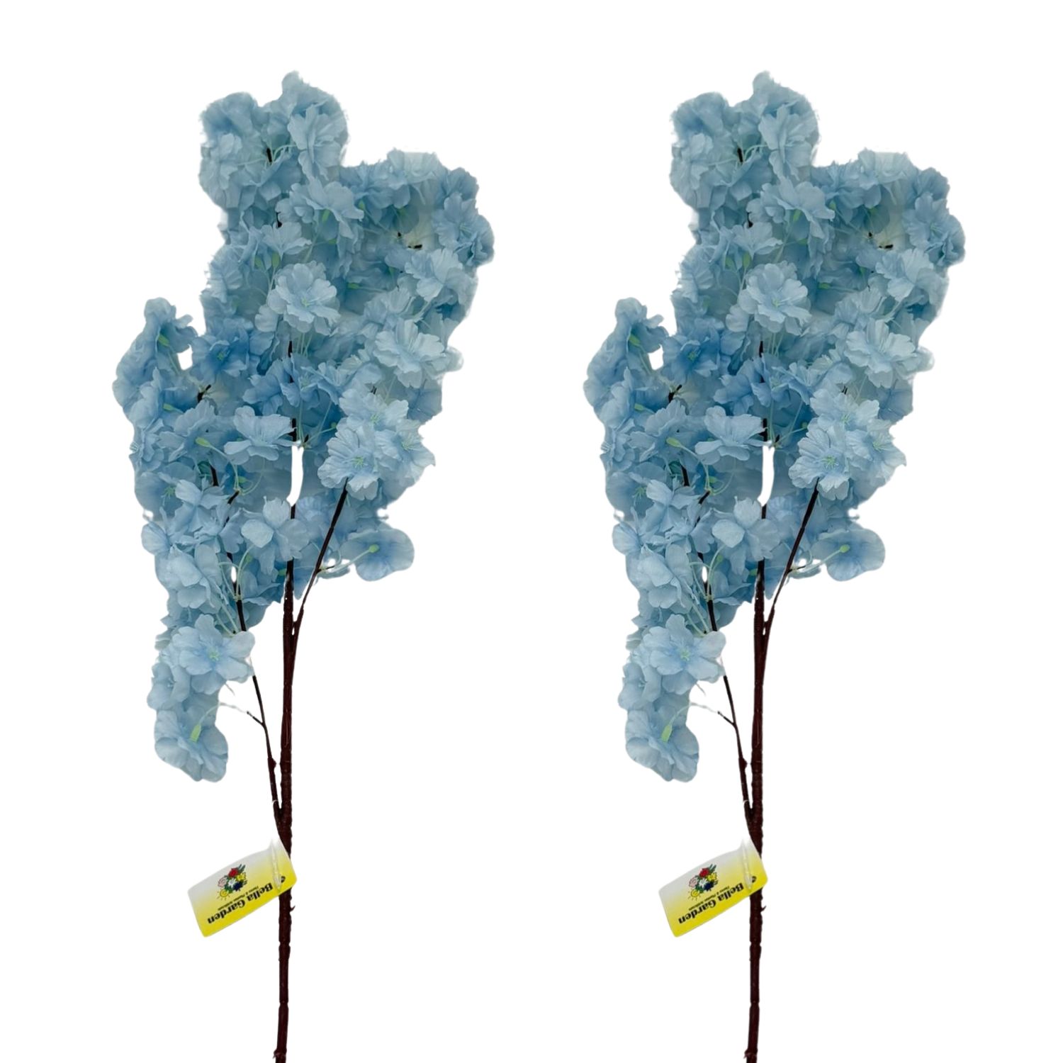 PACK DE 2 VARAS DE FLOR DE CEREZO AZUL CLARO ARTIFICIAL DE 97CM BG510276BL/L FLORIPASTORE - 1