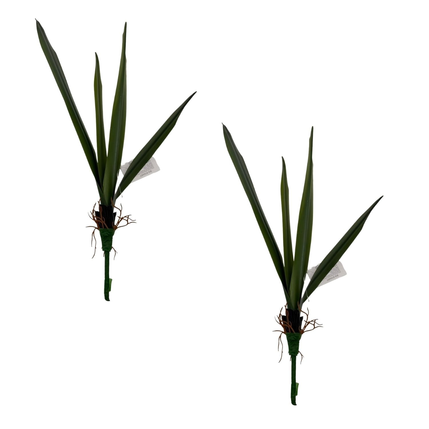PACK DE 2 HOJAS ARTIFICIALES DE ORQUIDEA DE 35CM - 1