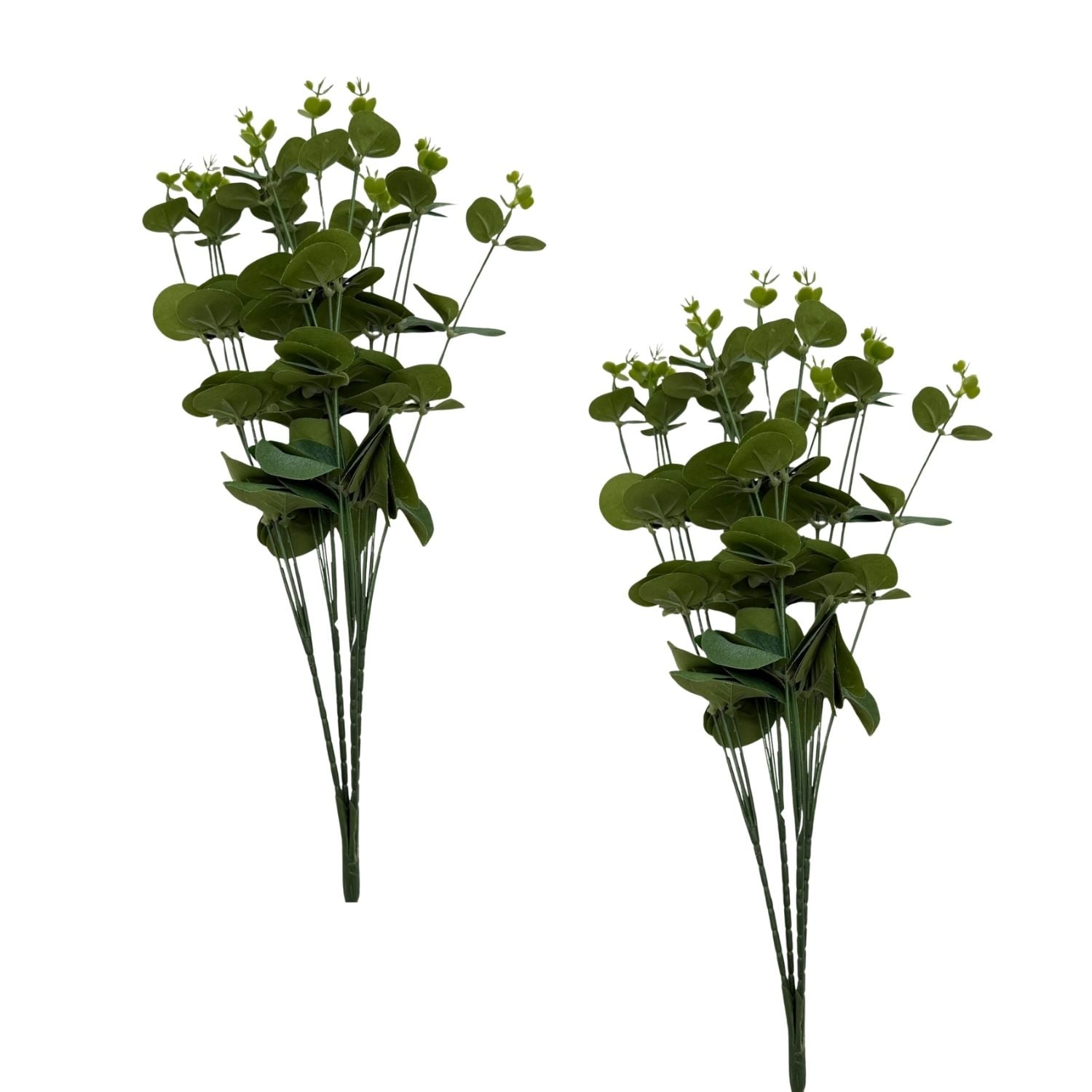 PACK DE  2 BOUQUETS ARTIFICIALES DE EUCALIPTO VERDE CLARO DE 48CM FLORIPASTORE - 1