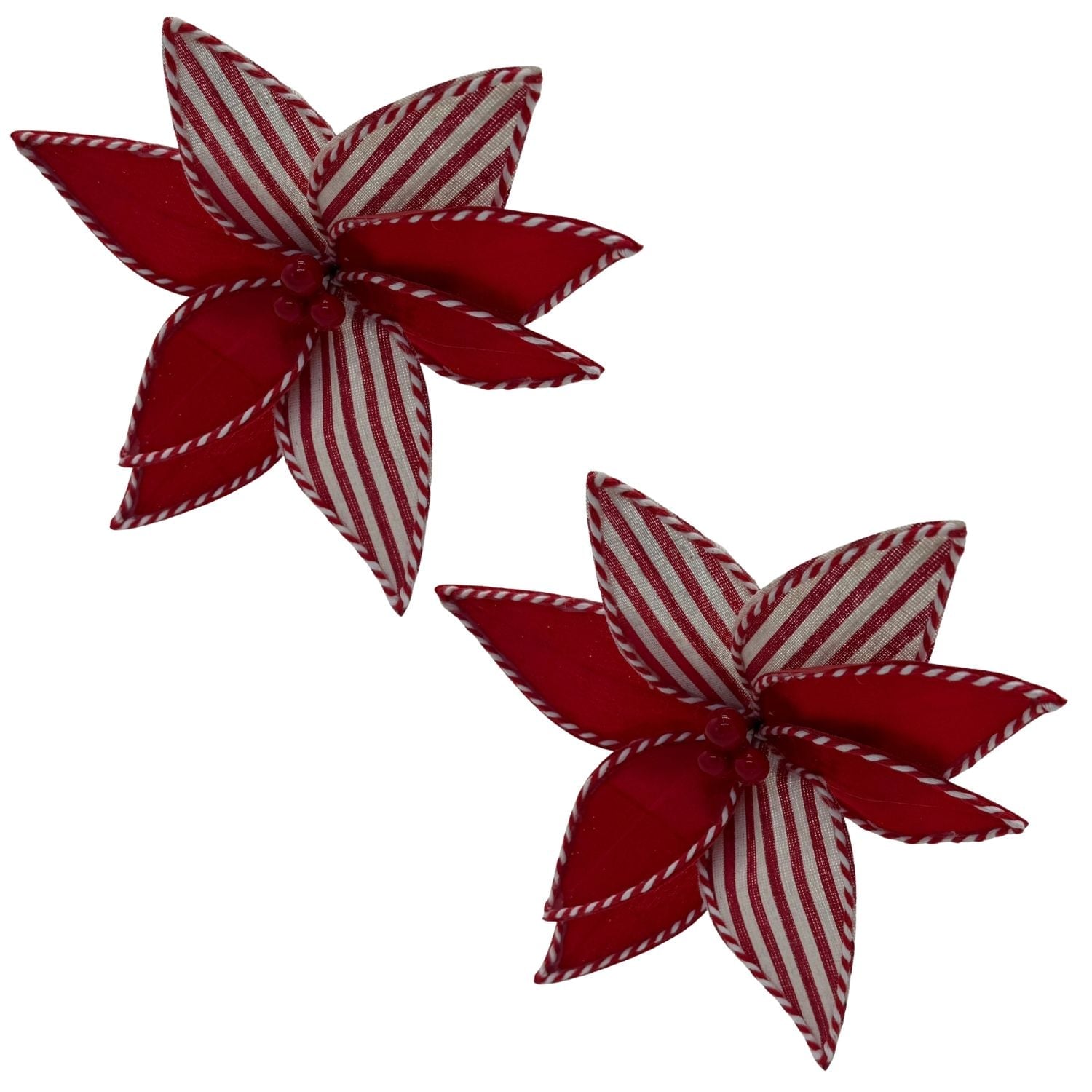 PACK DE 2 FLORES ARTIFICIALES DE CARDENAL ROJO NAVIDEÑO DE 30CM FN207 FLORESIPASTORE - 1