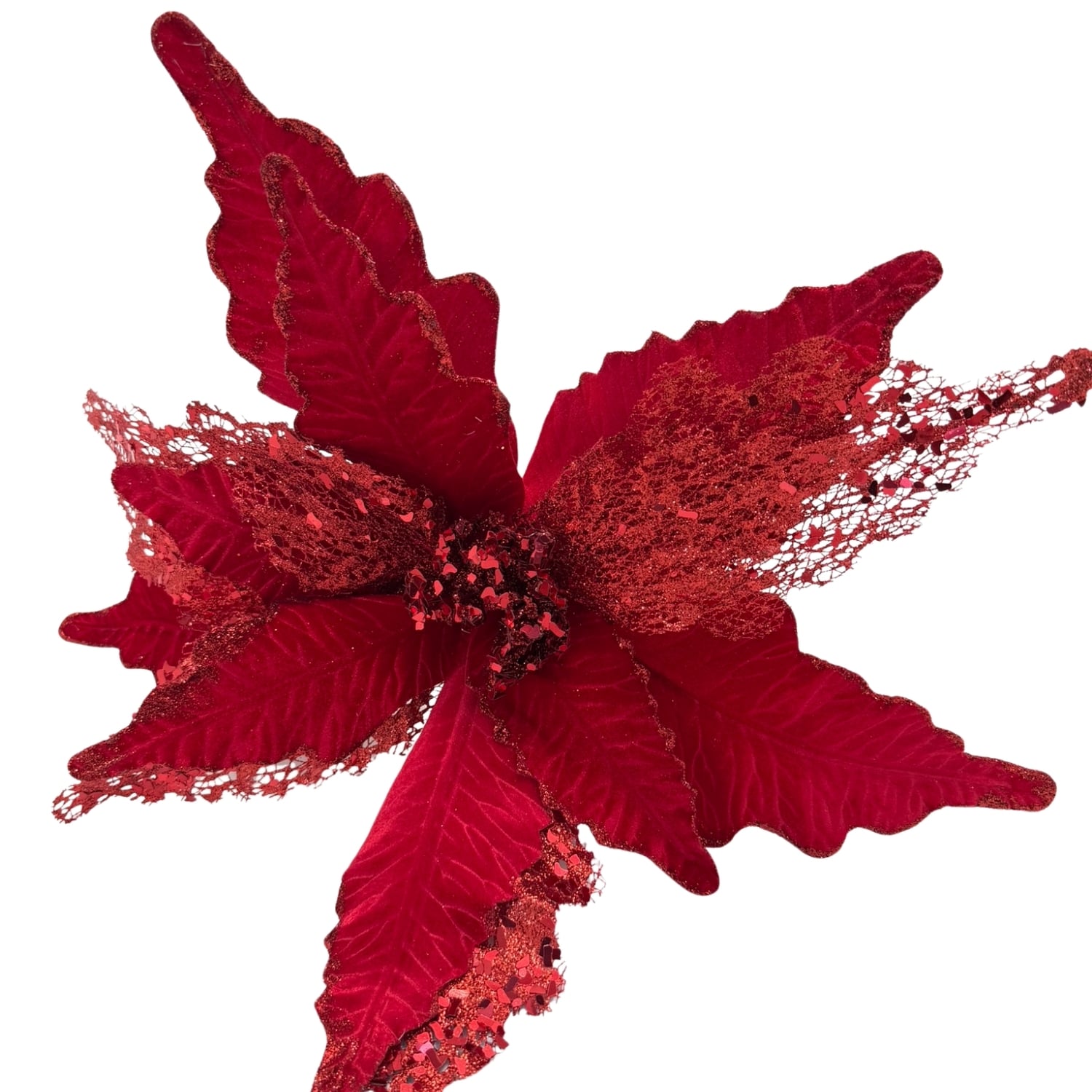 FLOR ARTIFICIAL DE CARDENAL ROJO NAVIDEÑO DE 50CM FN217 FLORIPASTORE - 1