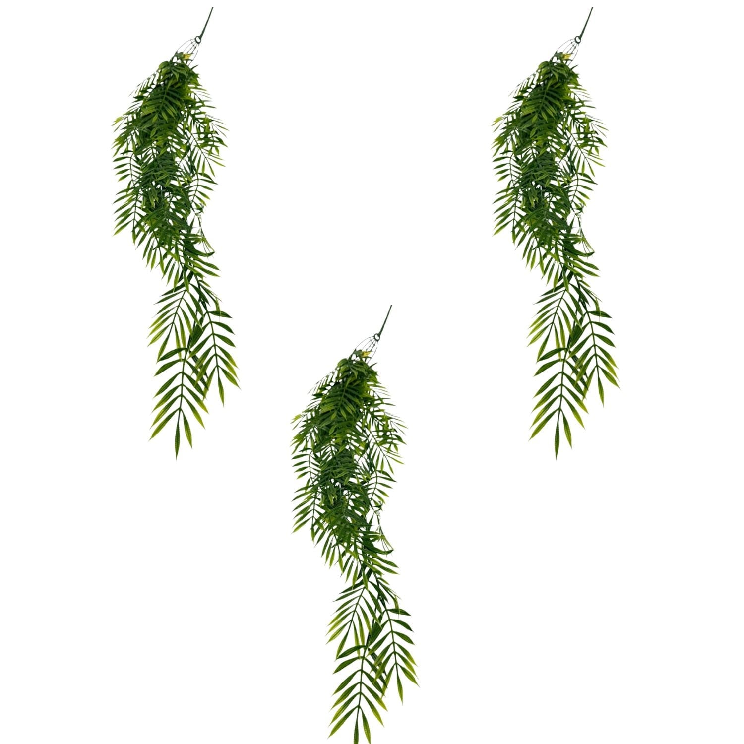 PACK DE 3 COLGANTES DE FOLLAJE ARTIFICIALES DE 70CM BG420038 FLORESIPASTORE - 1