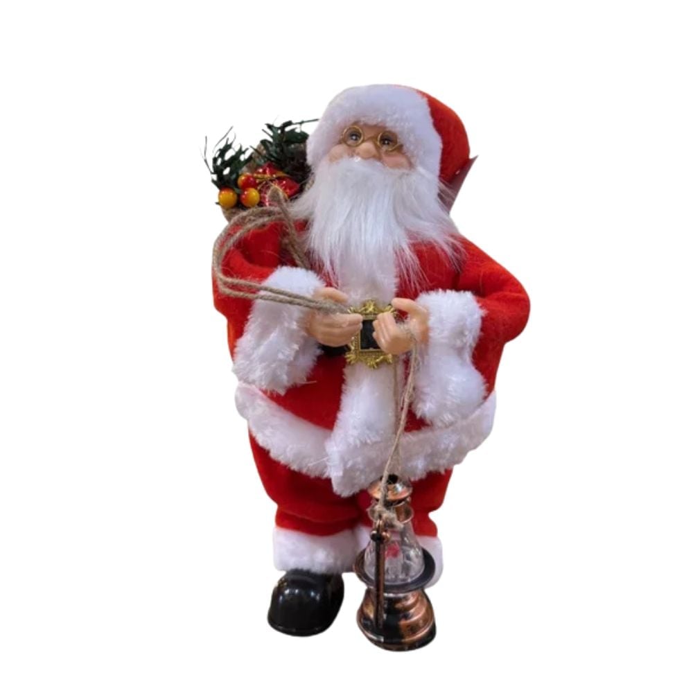 PAPA NOEL DECORATIVO DE 30CM FN515 FLORIPASTORE - 1