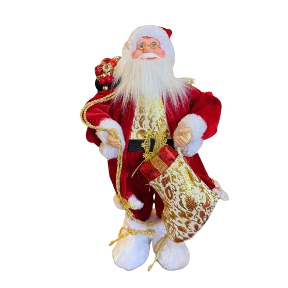 PAPA NOEL DECORATIVO DE 40CM FN506 FLORIPASTORE - 1