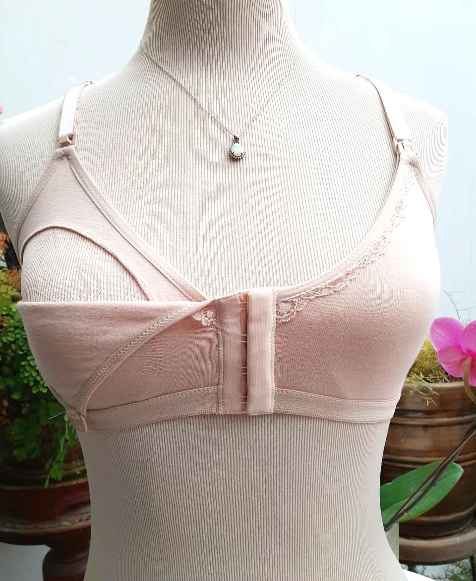 SOSTÉN MUJER B'FEMME BEIGE MAMI BRA MATERNIDAD Y LACTANCIA SIN ARCO - 2