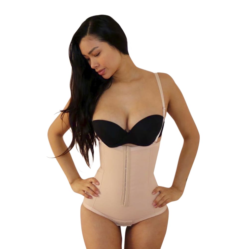 FAJA POST PARTO Y CESÁREA MUJER B'FEMME BEIGE 4 BROCHES - 2