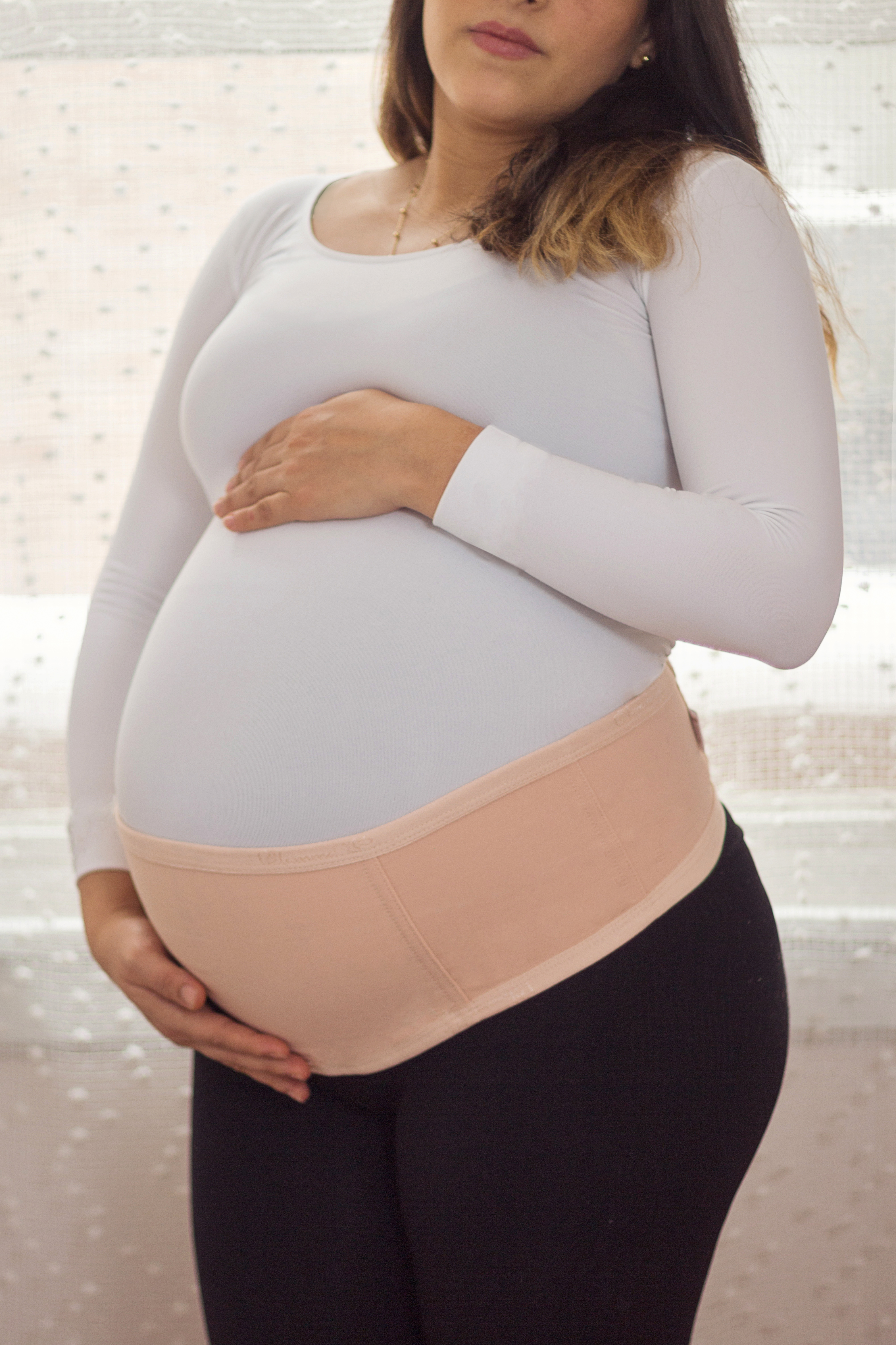 FAJA PRENATAL MUJER B'FEMME BEIGE MAMI BAND SOPORTE MATERNO EMBARAZO MATERNIDAD - 2