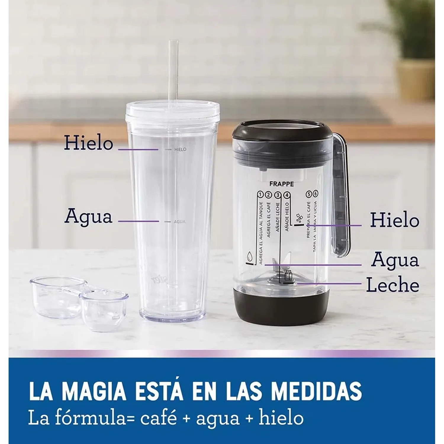 CAFETERA OSTER BVSTDC03B FRAPPÉ CON LICUADORA - 5