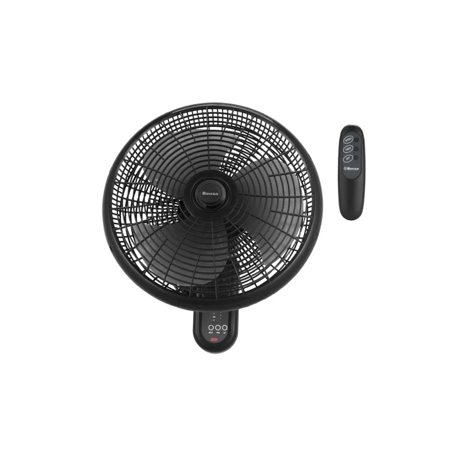 VENTILADOR PARED BOSSKO BK8210PD 80W 8210PD 3VEL BK - 4