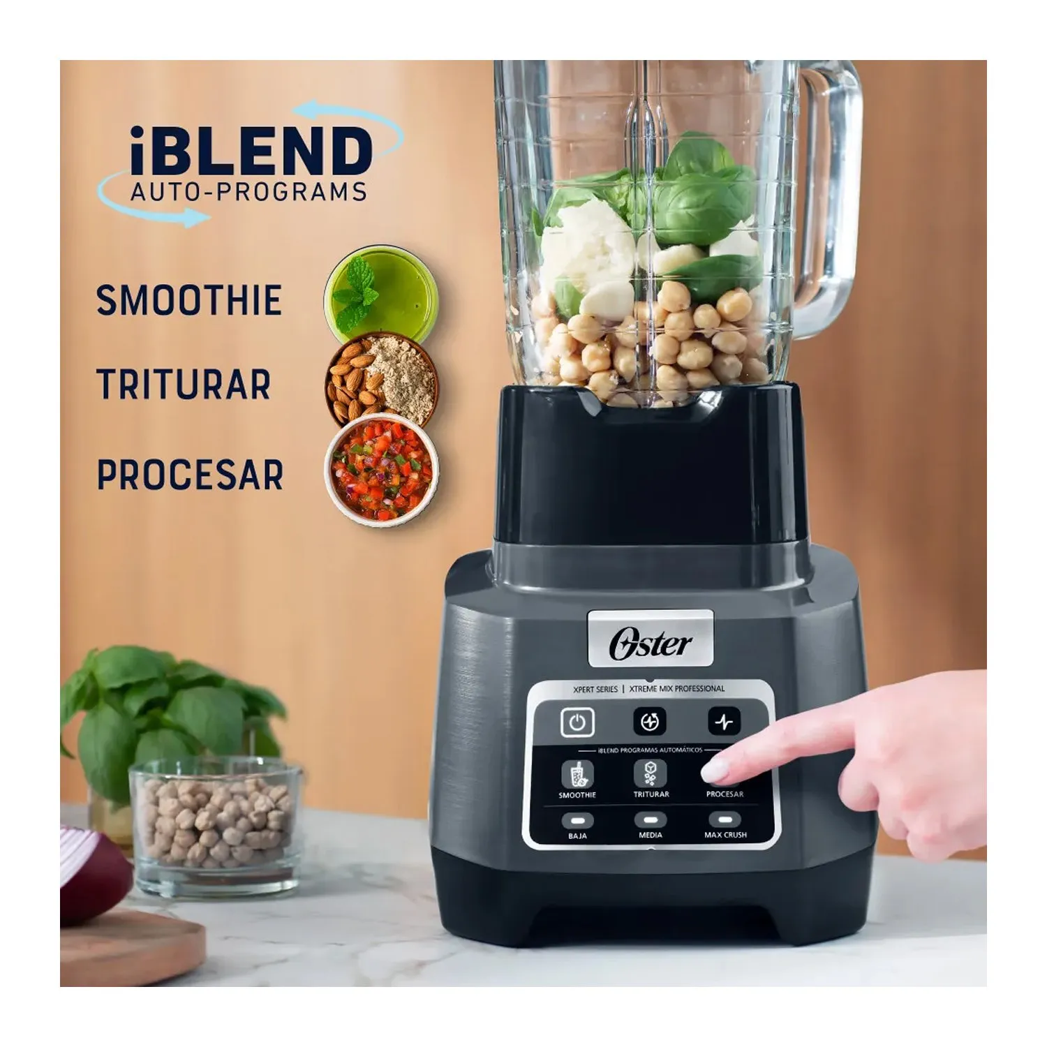 LICUADORA OSTER BLSTXPG-BGW XTREME MIX Y MAX CRUSH CON VASO BLEND - 2