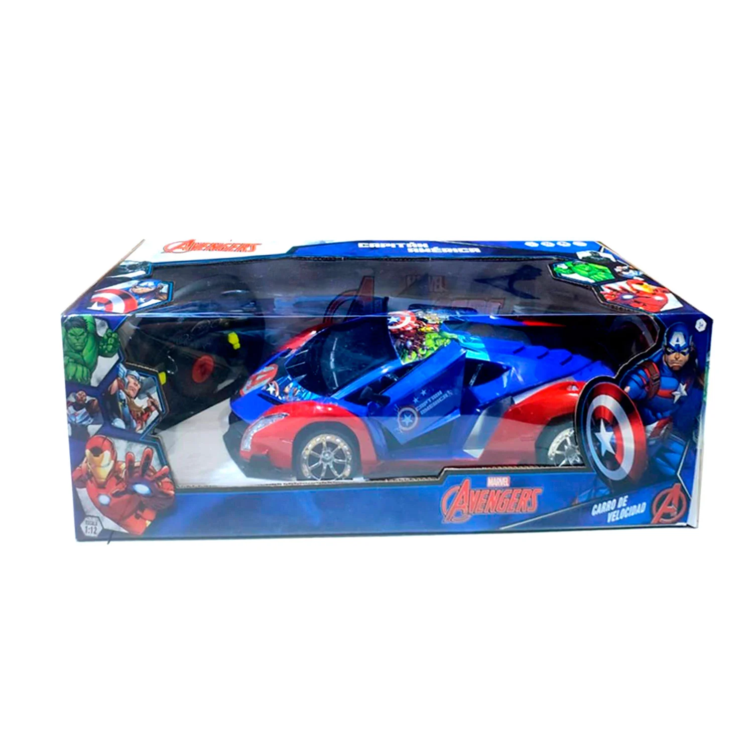 JUGUETE CARRO DE VELOCIDAD CON CONTROL REMOTO AVENGERS - 2