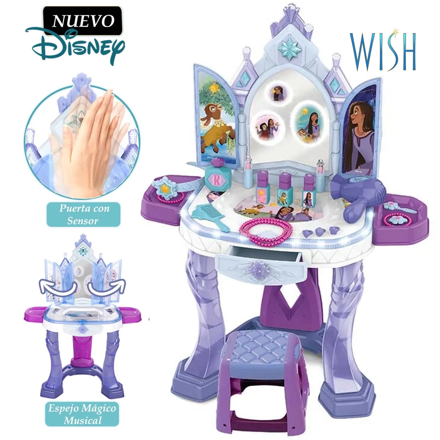 JUGUETE SET DE BELLEZA CON SENSOR Y MUSICAL DE WISH WHM-T1 - 1