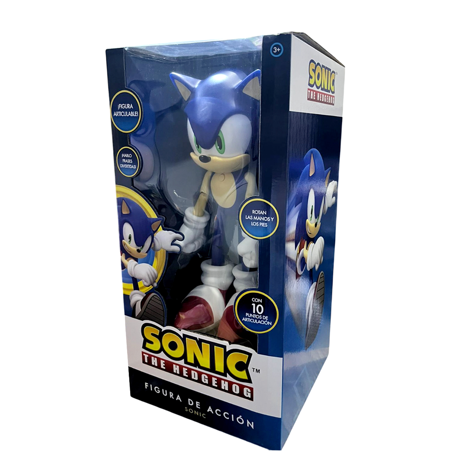 MUÑECO SONIC THE HEDGEHOG MUSICAL Y ARTICULABLE AZUL SONIC-M1 - 5