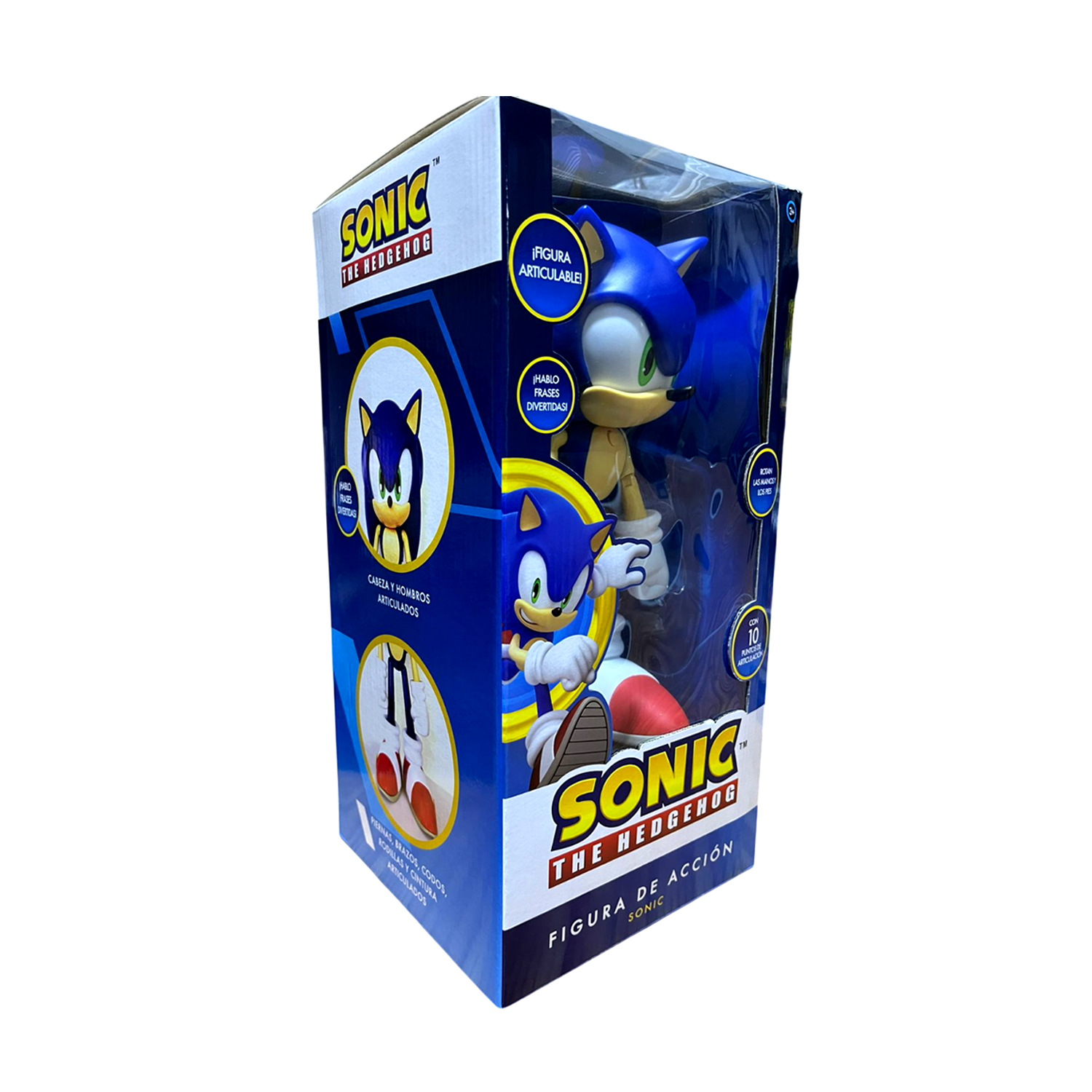 MUÑECO SONIC THE HEDGEHOG MUSICAL Y ARTICULABLE AZUL SONIC-M1 - 6