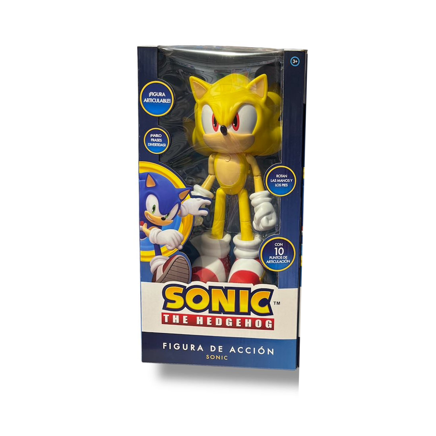 MUÑECO SUPER SONIC THE HEDGEHOG MUSICAL Y ARTICULABLE SONICM1-SUPER - 3