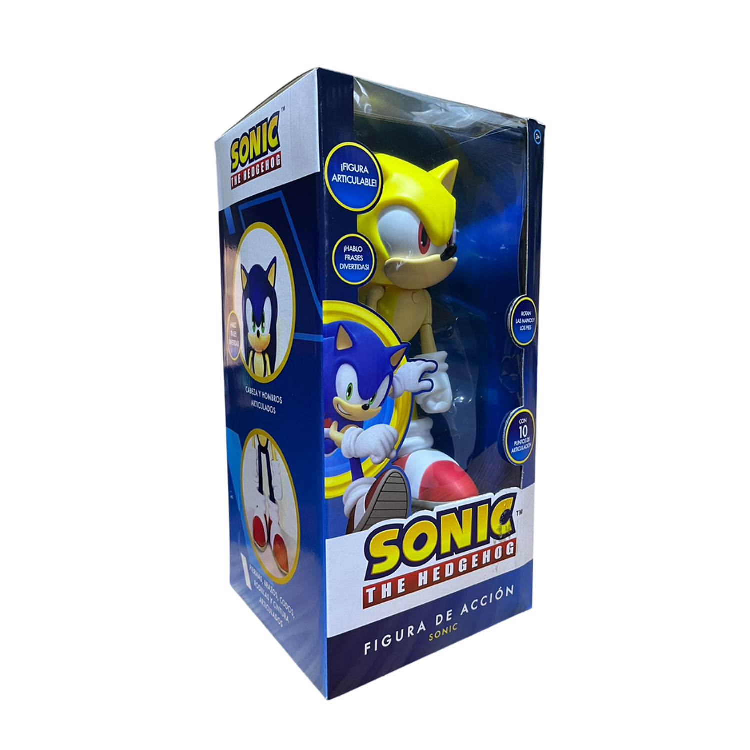 MUÑECO SUPER SONIC THE HEDGEHOG MUSICAL Y ARTICULABLE SONICM1-SUPER - 4