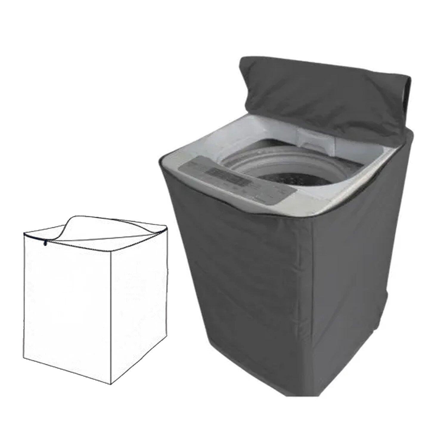 FUNDA PARA LAVADORA 16-22 KG IMPERMEABLE ALEATORIO F1622 - 3