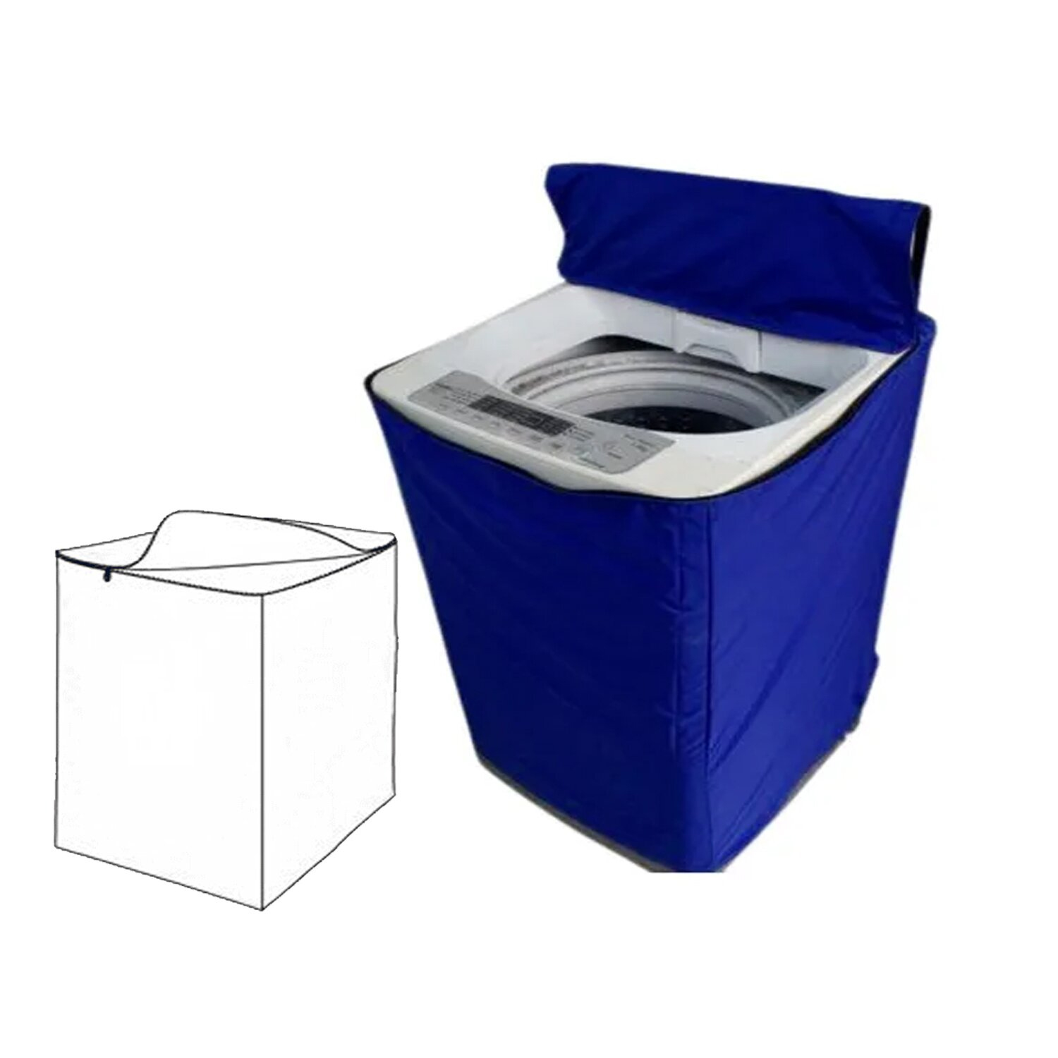 FUNDA PARA LAVADORA 16-22 KG IMPERMEABLE ALEATORIO F1622 - 4