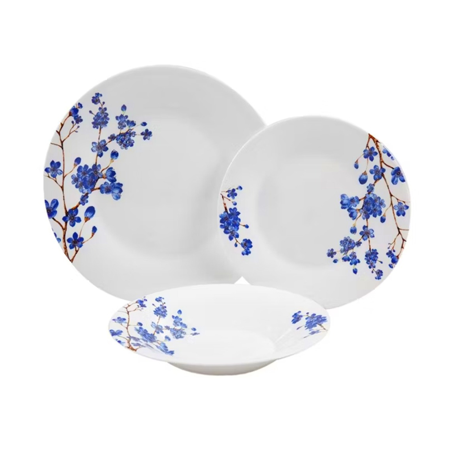 SET DE 18 PLATOS ECOVIDRIO AZULEA BEHOME 12464671 - 5