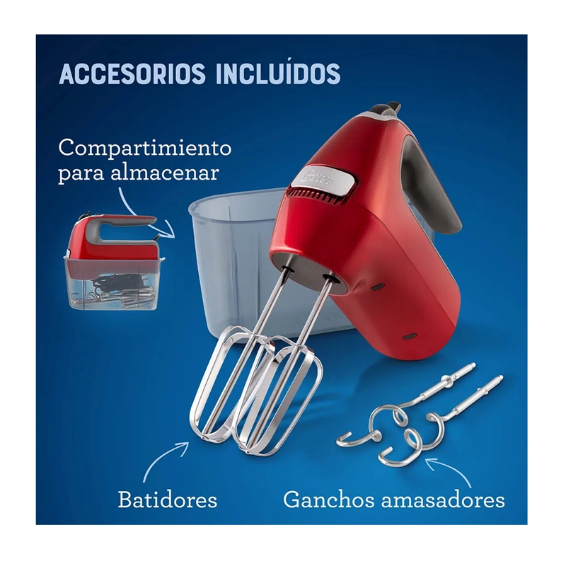 BATIDORA DE MANO OSTER 7 VELOCIDADES + FUNCION TURBO FPSTHM360R - 4