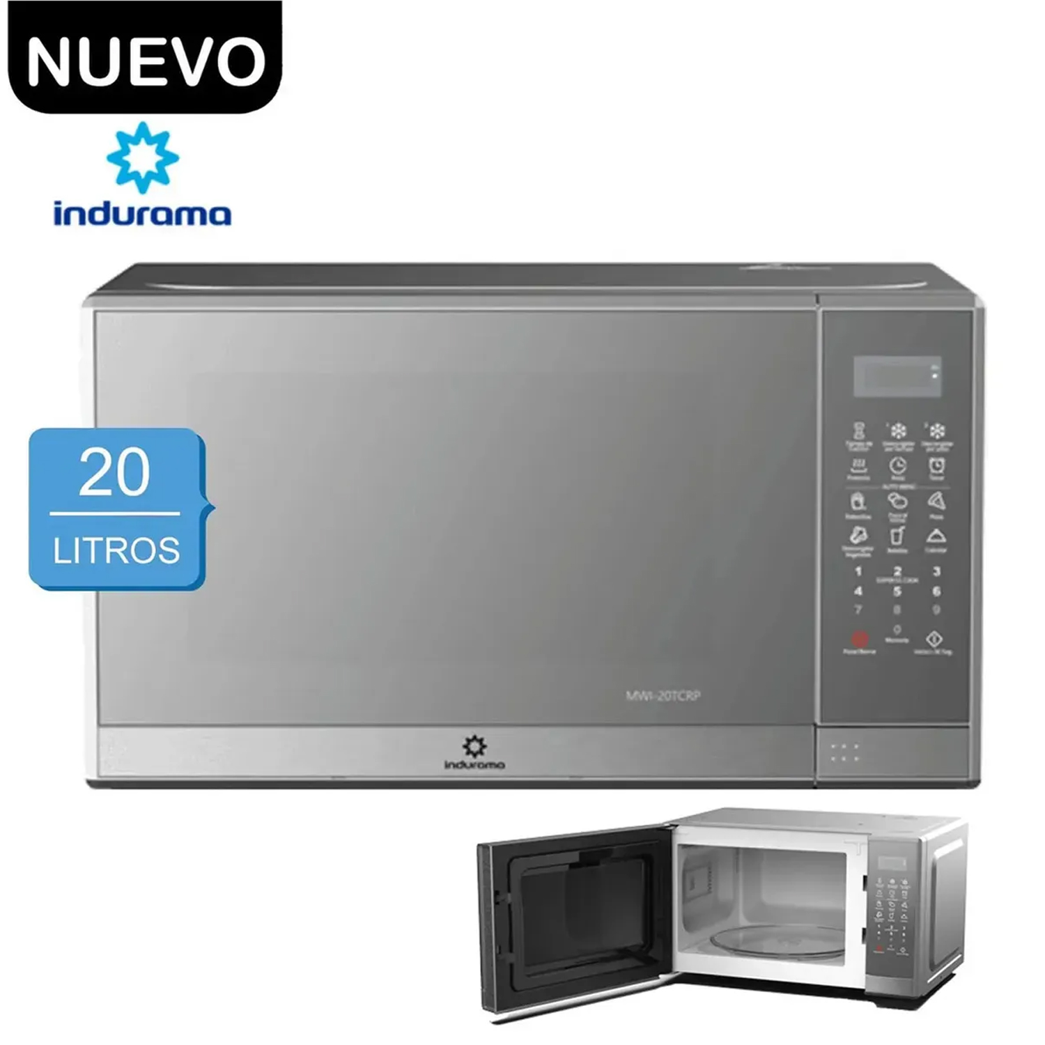 HORNO MICROONDA INDURAMA MWI-20TCRP 20 LTS - 1