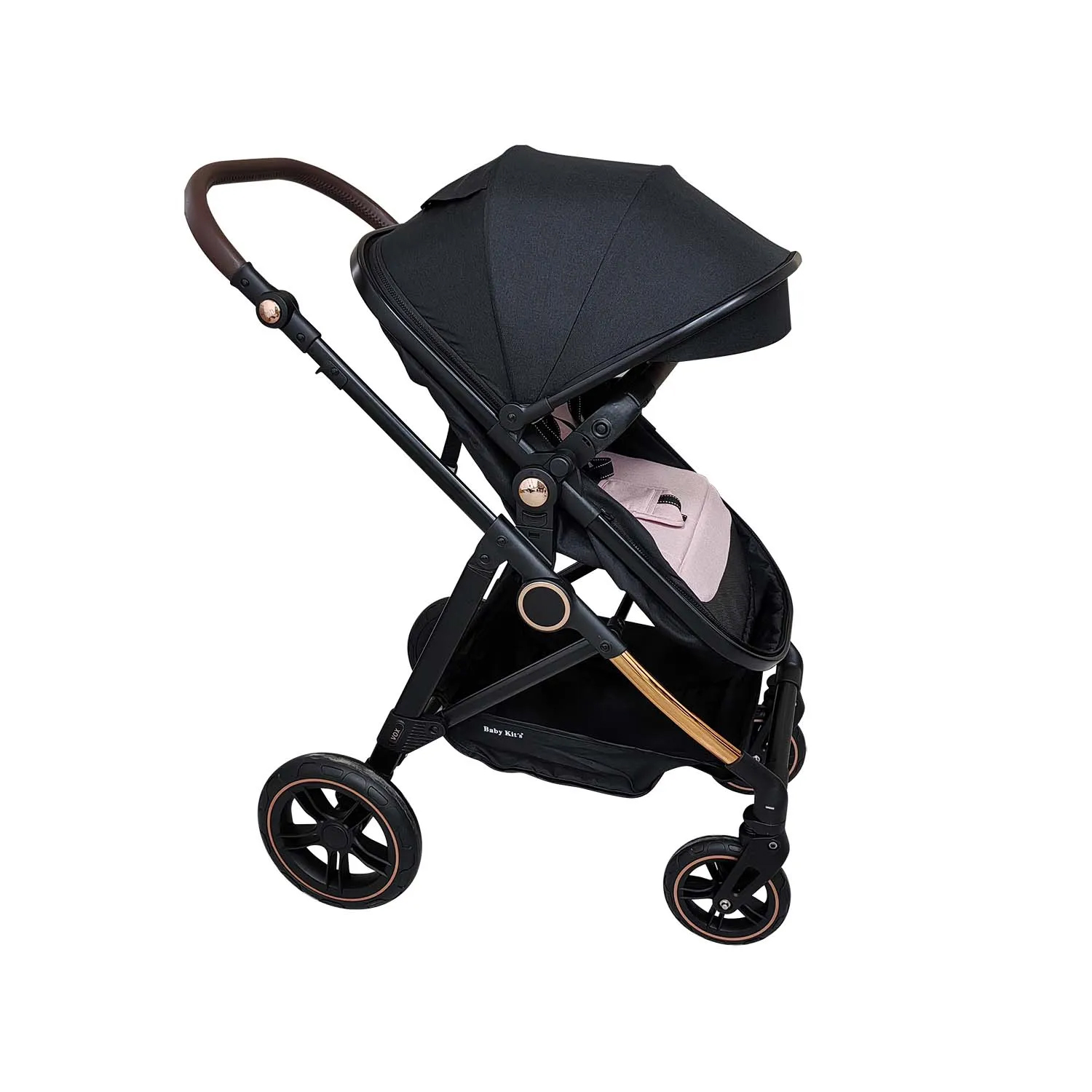 COCHE MOISÉS BABY KITS VOX T BK6074 ROSADO - 3
