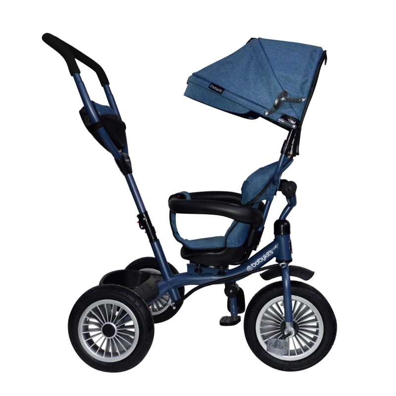 TRICICLO BABY KITS 360° MUSICAL CON LUCES 1326 AZUL - 5