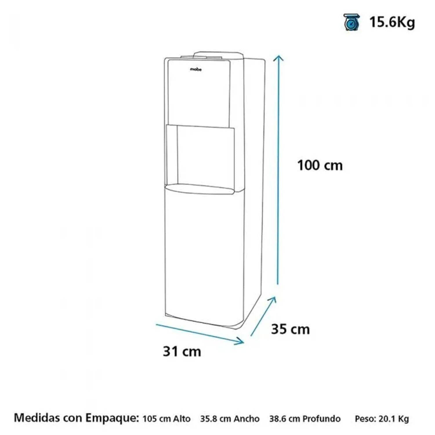 DISPENSADOR DE AGUA MXCF05PFS 20 LITROS - 5