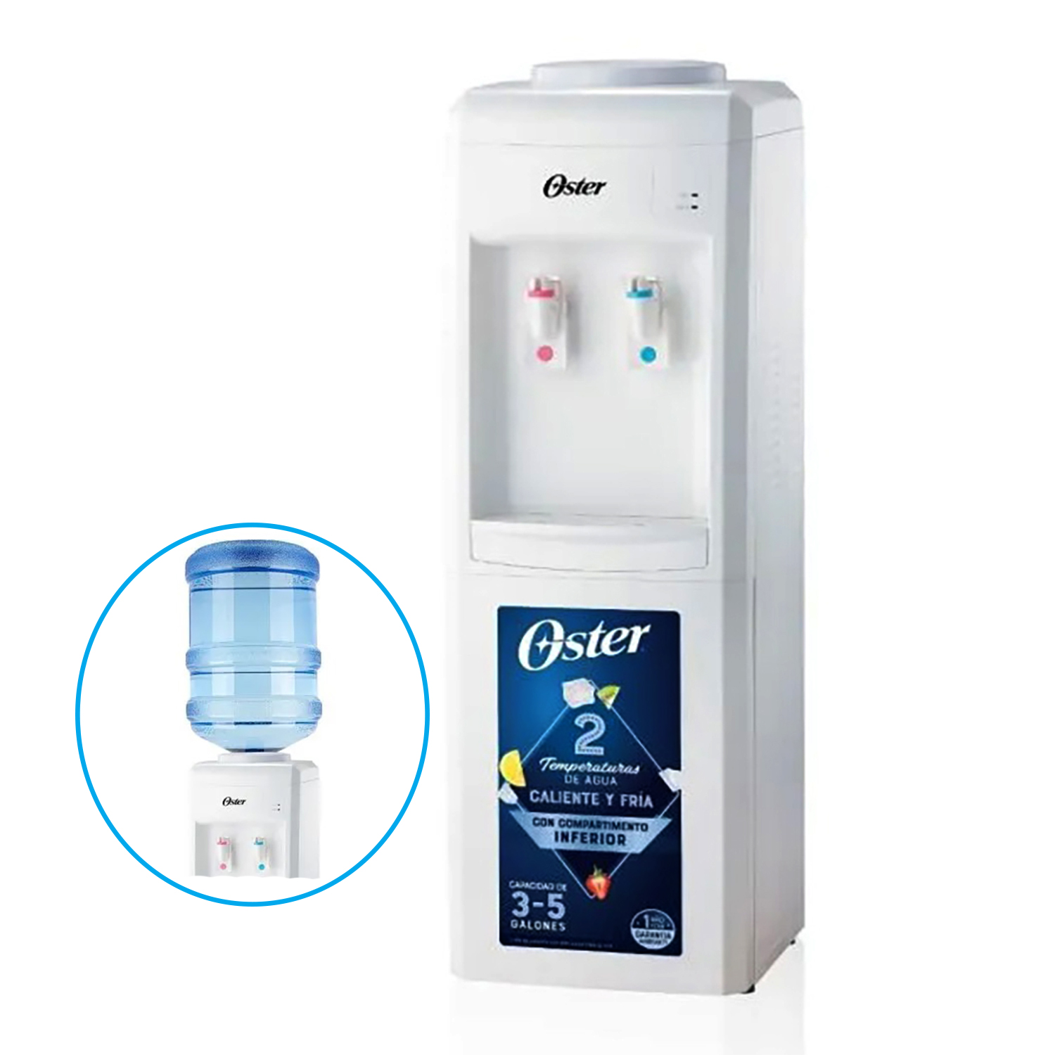 DISPENSADOR DE AGUA OSTER OS-PWDA8001W BLANCO - 1