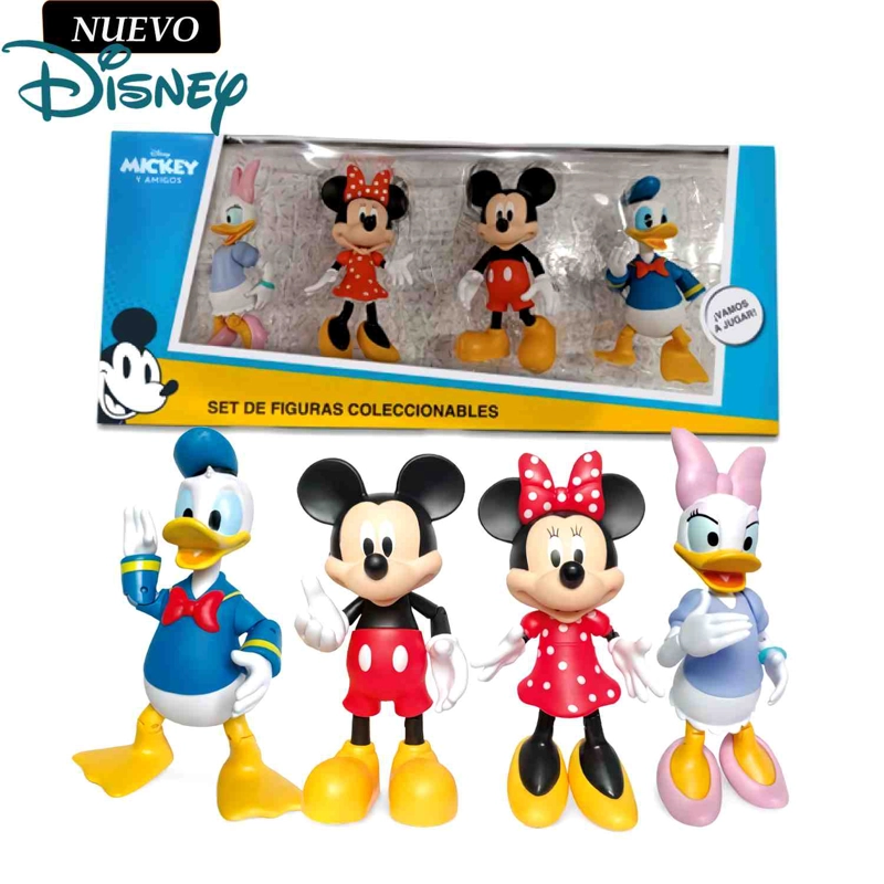 SET DE FIGURAS ARTICULABLES MICKEY MOUSE Y SUS AMIGOS 4PCS - 1