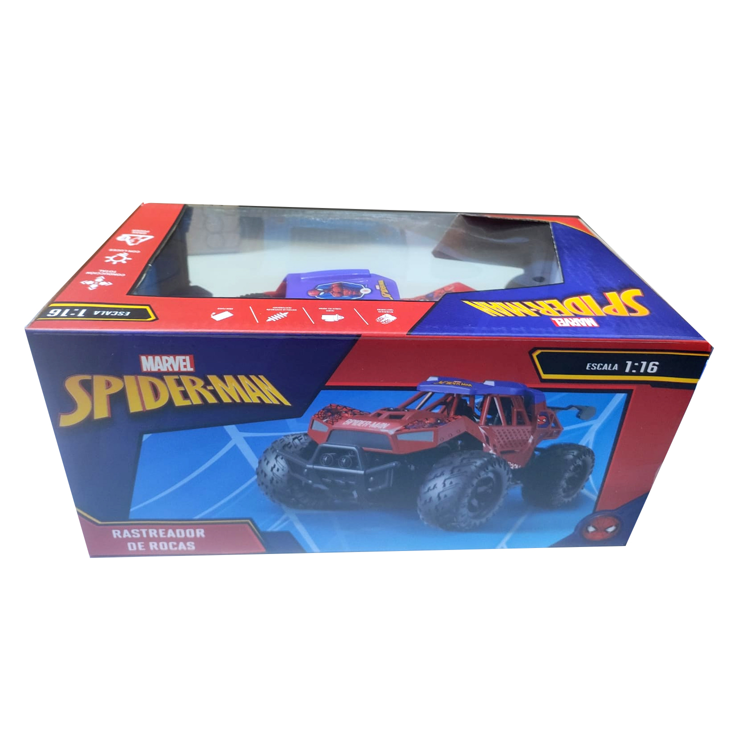 JUGUETE CARRO RASTREADOR DE ROCAS SPIDER-MAN CON CONTROL  SBY162-1A - 4
