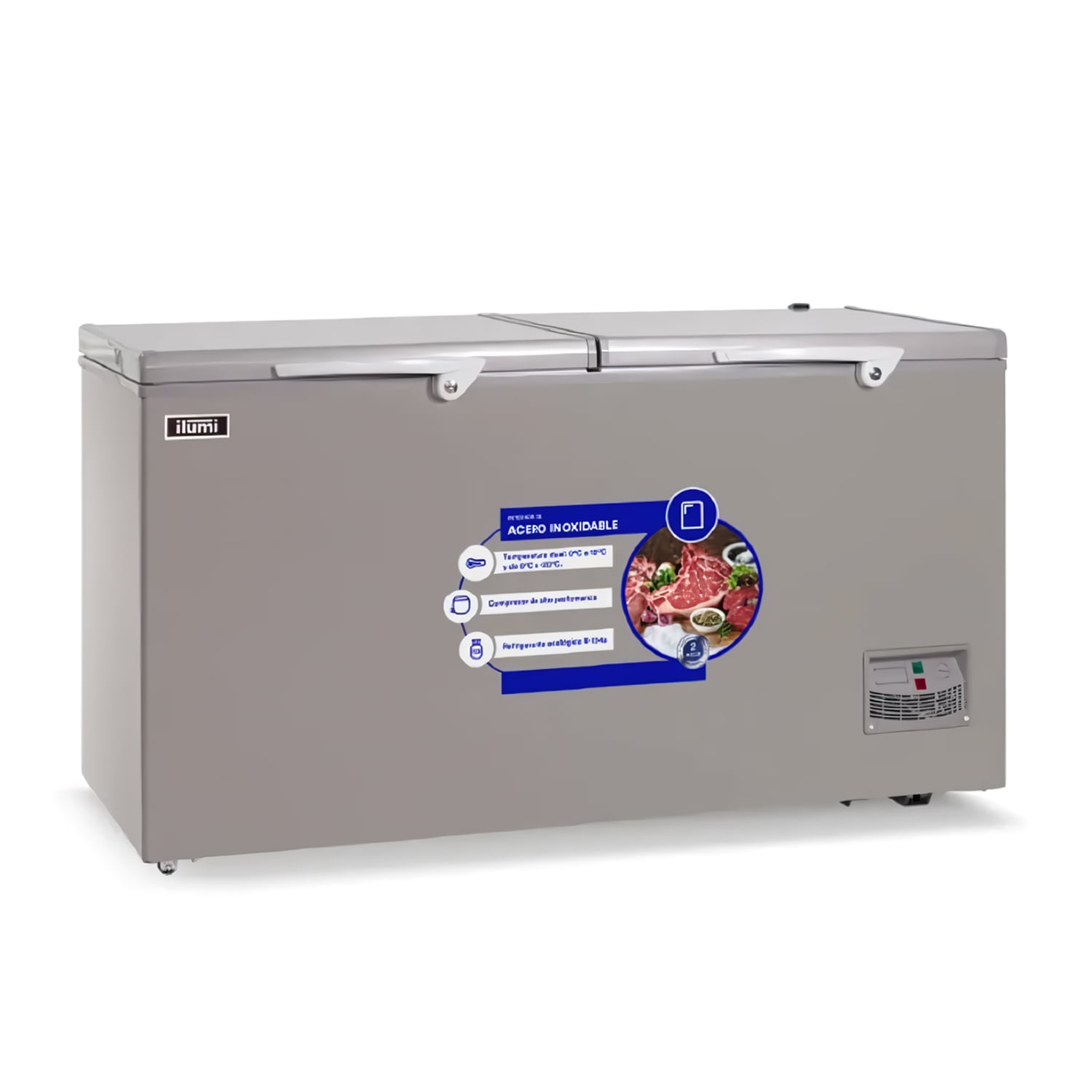 CONGELADORA DUAL ILUMI 440 LITROS TFI-4402 GRIS - 3