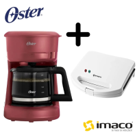 COMBO CAFETERA OSTER 5 TZAS BVSTDCS51R + SANDWICHERA IST101 - 1