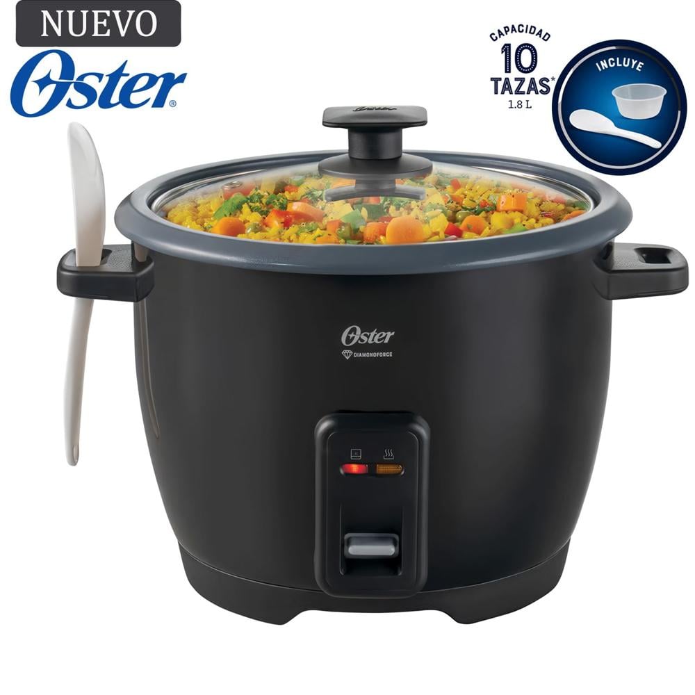 CUATRICOMBO OSTER OLLA ARROCERA CKSTRCB10DFBLK + LICUADORA BLSTKAGBPB + HERVIDOR 3101 + CUCHILLA - 3