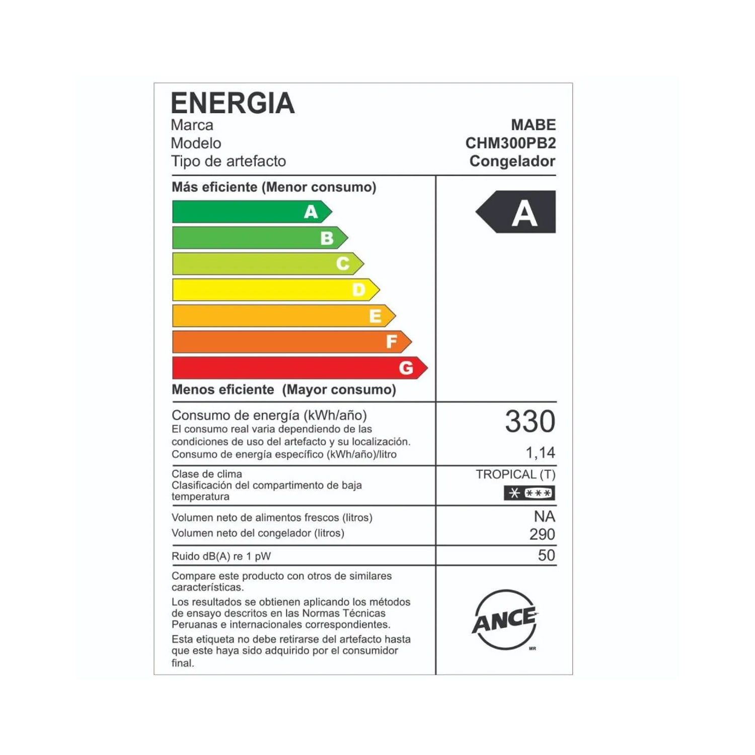 CONGELADORA HORIZONTAL 290 LTRS BLANCO CHM300PB2 - 5