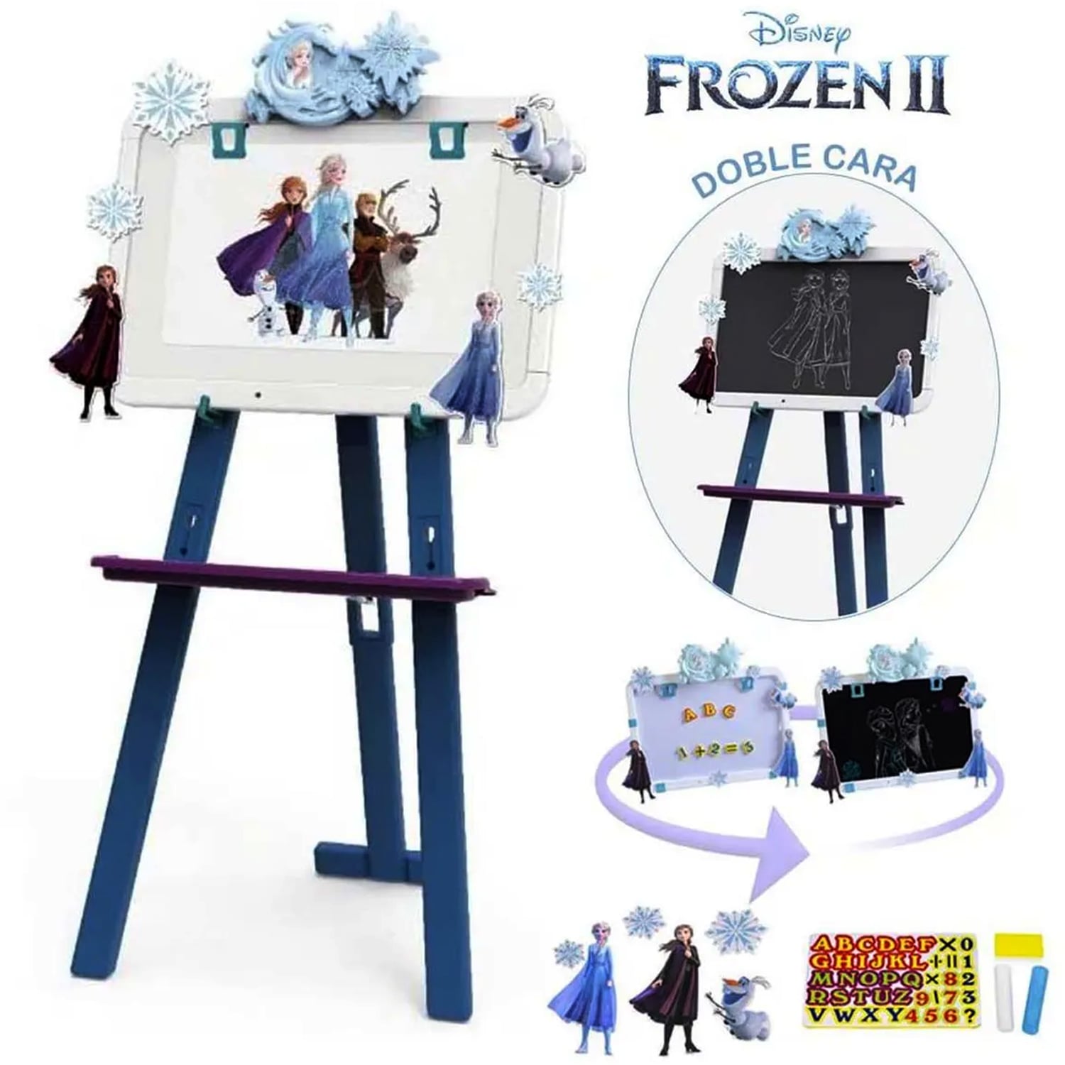 SET DE PIZARRA REVERSIBLE 2 EN 1 FROZEN II - 1
