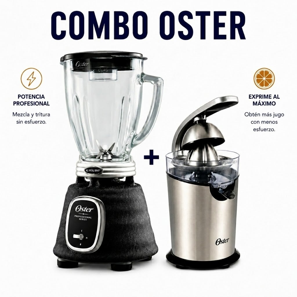 COMBO OSTER LICUADORA SERIE PROFESIONAL BLSTBPST 700W + EXPRIMIDOR DE CÍTRICOS - 1