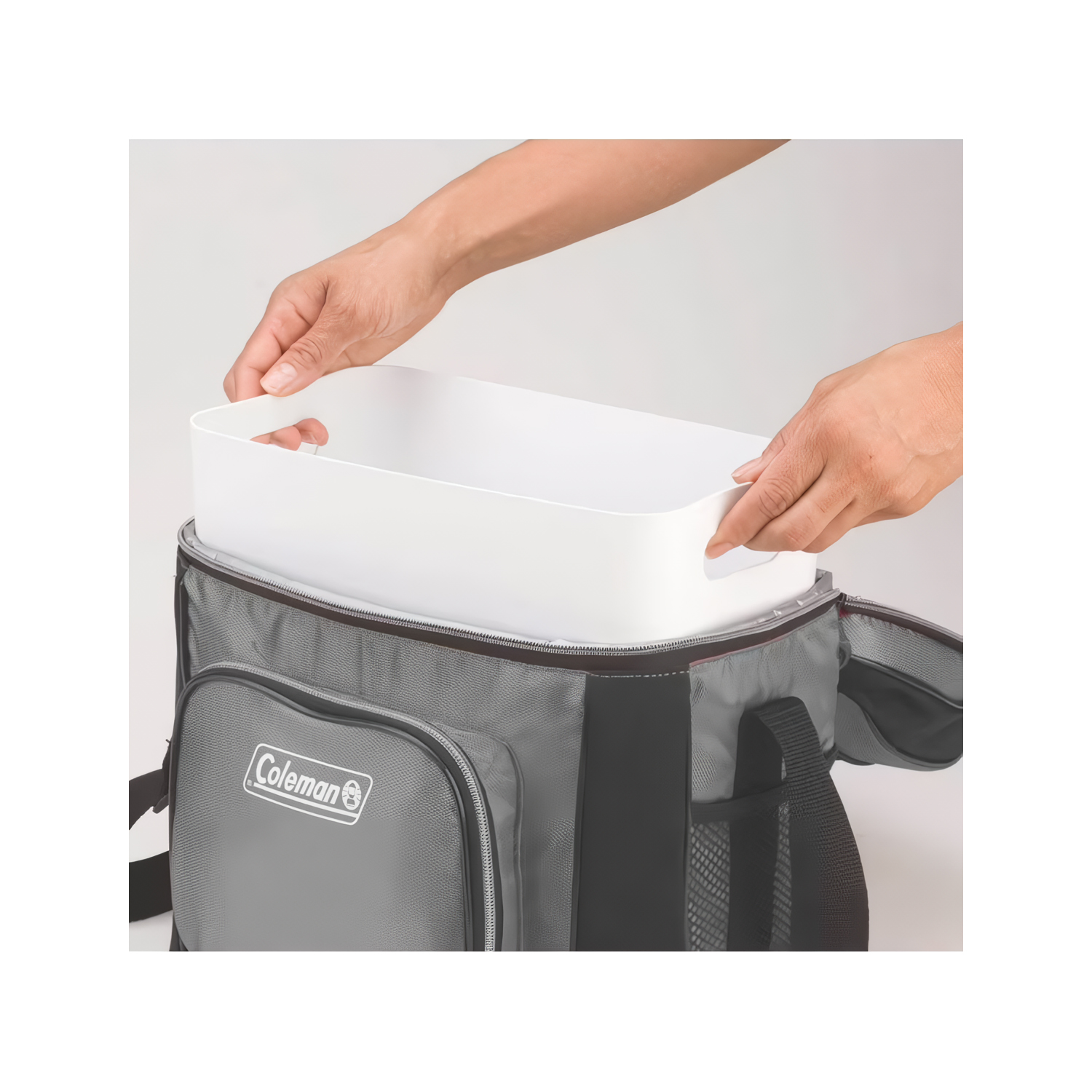 LONCHERA TÉRMICA SOFT COOLERS PORTÁTIL PARA 9 LATAS C024 GRIS - 5
