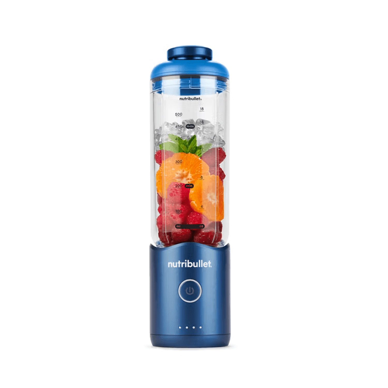 LICUADORA PORTÁTIL NUTRIBULLET FLEX 650 ML PARA SMOOTHIES Y BATIDOS AZUL - 3