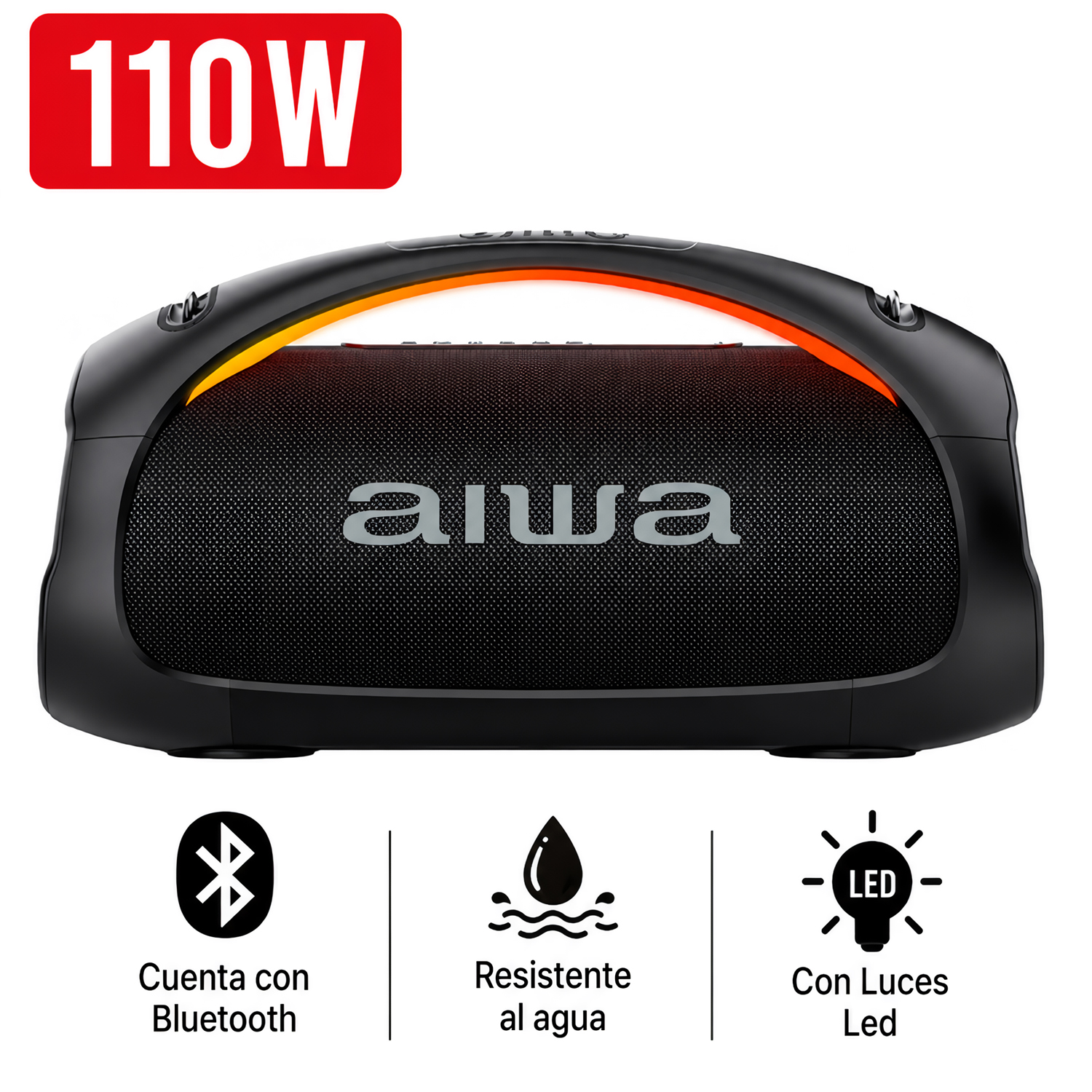 PARLANTE BOOMBOX PORTÁTIL BLUETOOTH AWS544BT 110W - 1