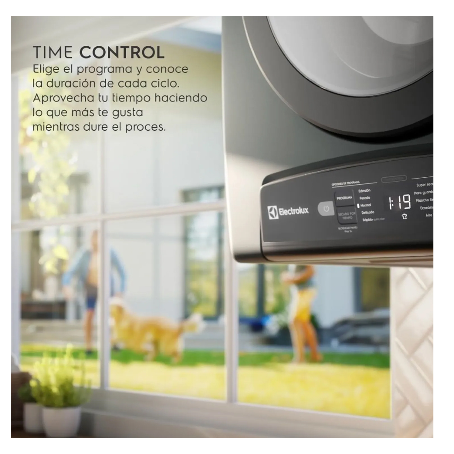 SECADORA 7KG GRIS PREMIUM CARE CON TIME CONTROL EDEJ07D2JSYG - 5