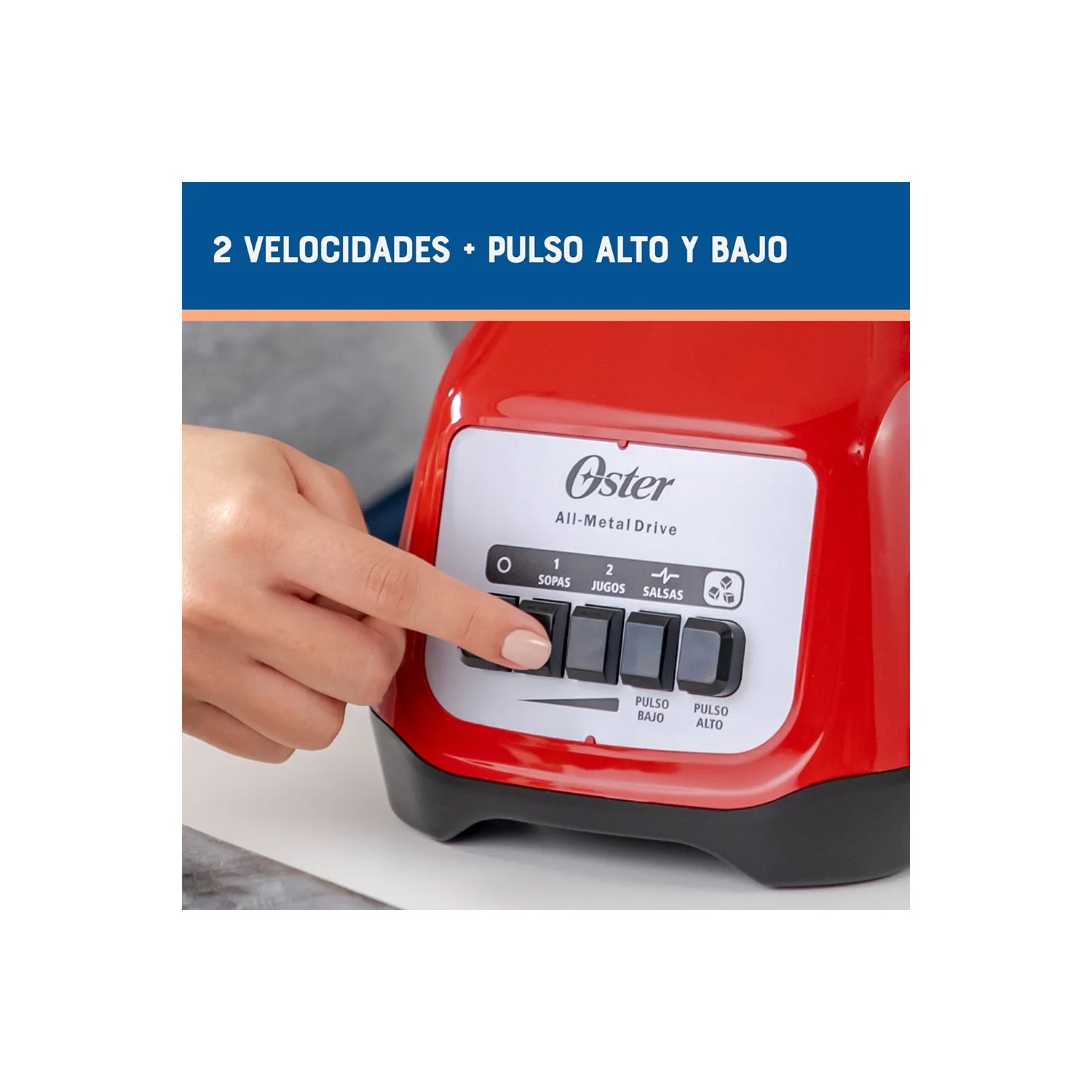COMBO OSTER LICUADORA 2 VELOCIDADES BLSTKAG-RPB + HERVIDOR BVSTKT4177R 1.7LT - 3