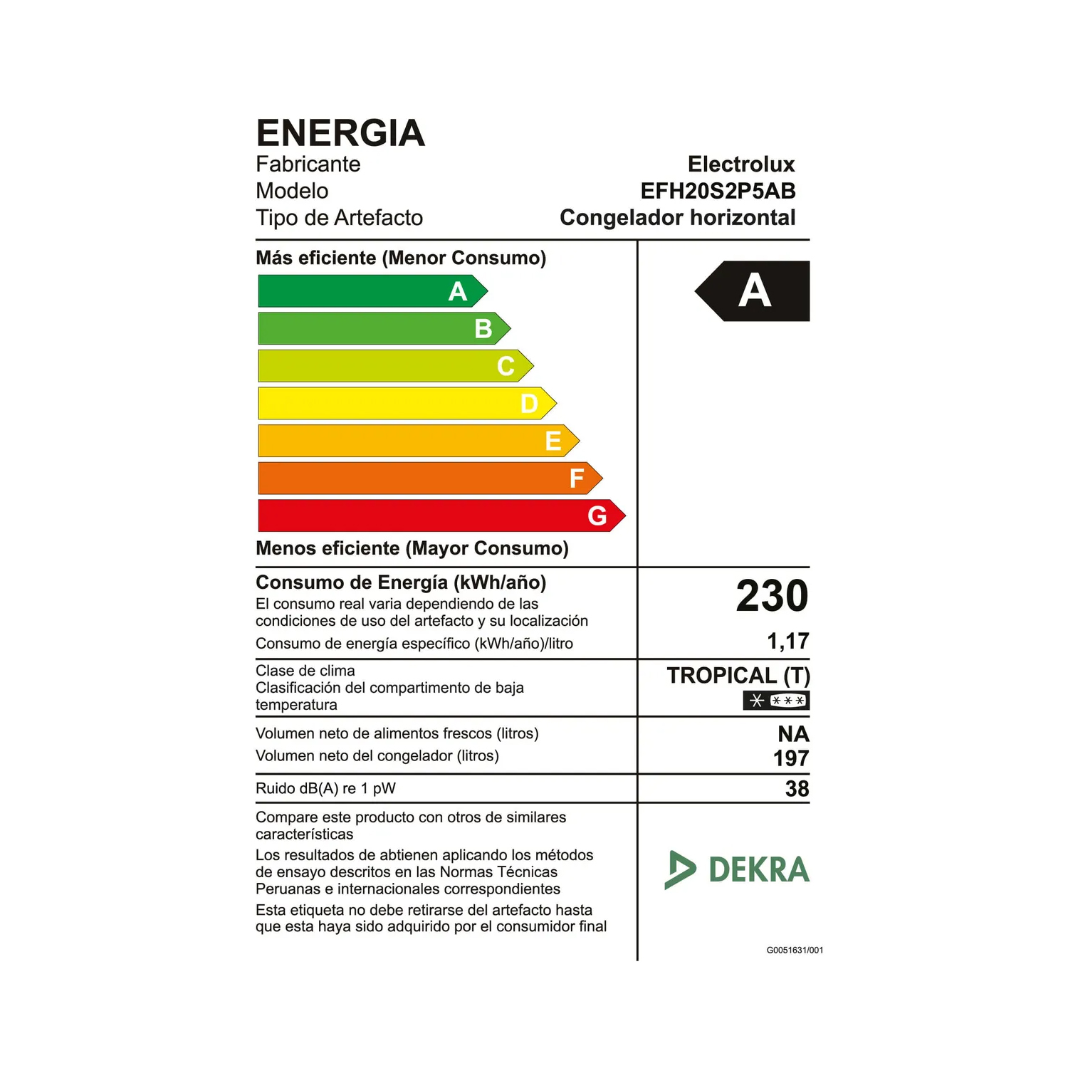 CONGELADOR HORIZONTAL 197L INVERTER CON FUNCIÓN TURBO EFH20S2P5AB - 5
