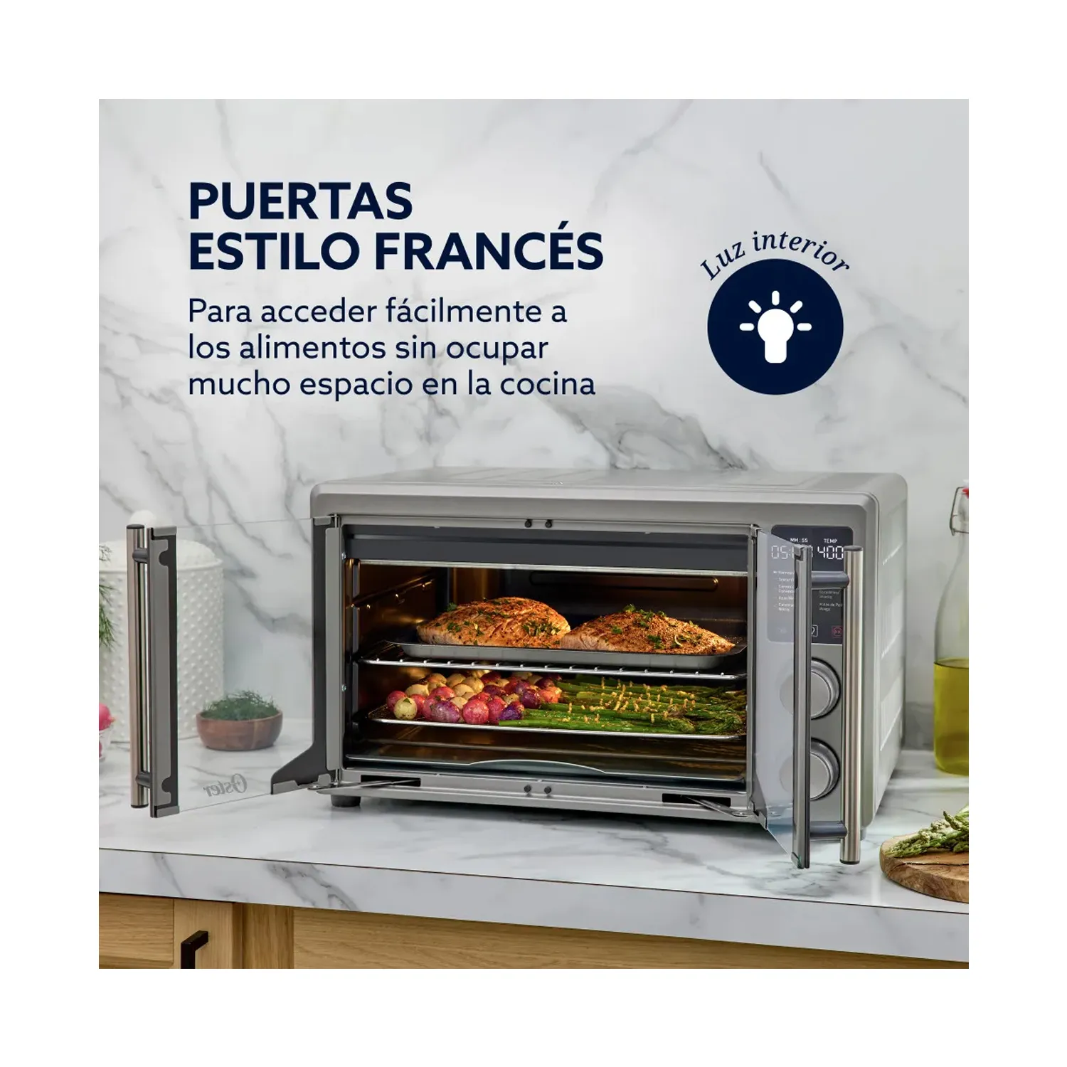 HORNO CON FREIDORA DE AIRE DIGITAL DE 42 LITROS, PUERTAS FRANCESAS TSSTTV42FDDAFNS - 7
