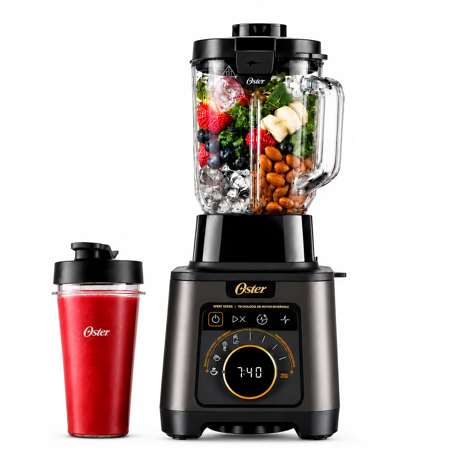 LICUADORA PROFESIONAL TITAN OSTER DE 2200 W CON 4 PROGRAMAS, 5 VELOCIDADES BLSTXT-XG - 2
