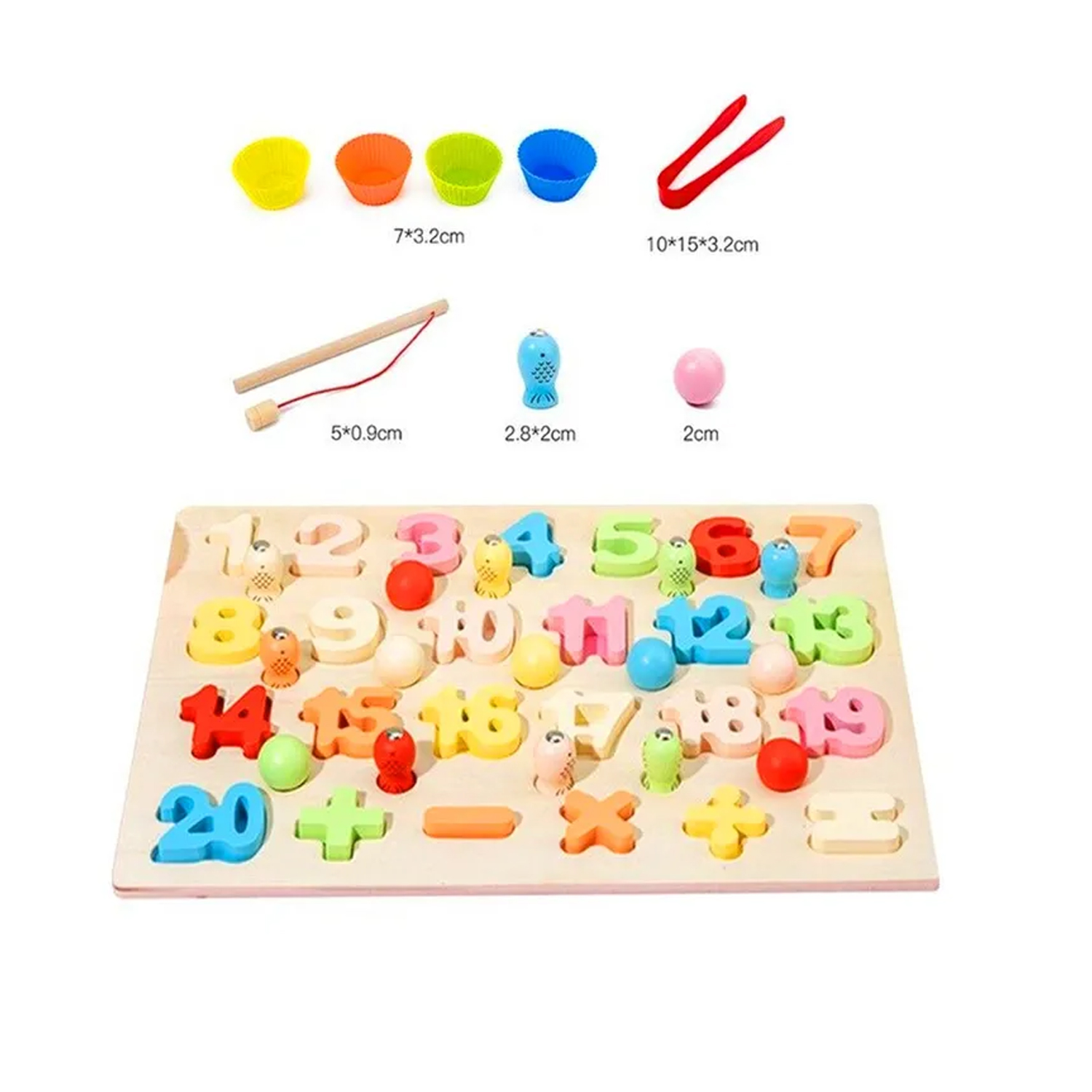 JUEGO DIDÁTICO PESCA DIGITAL MULTIFUNCIONAL LETRAS O NUMEROS - 2