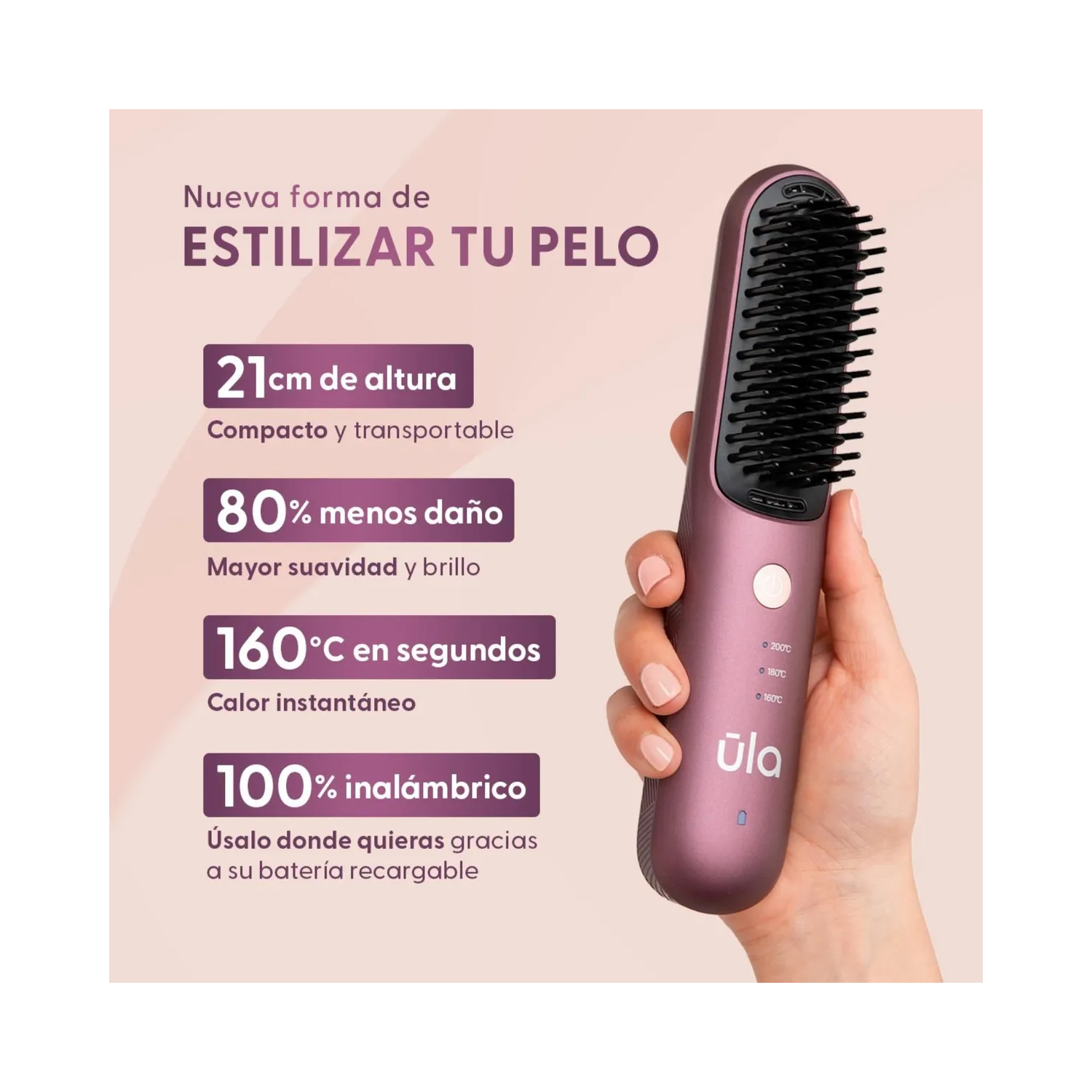 CEPILLO ALISADOR PORTÁTIL HEATCOMB ULA - 2