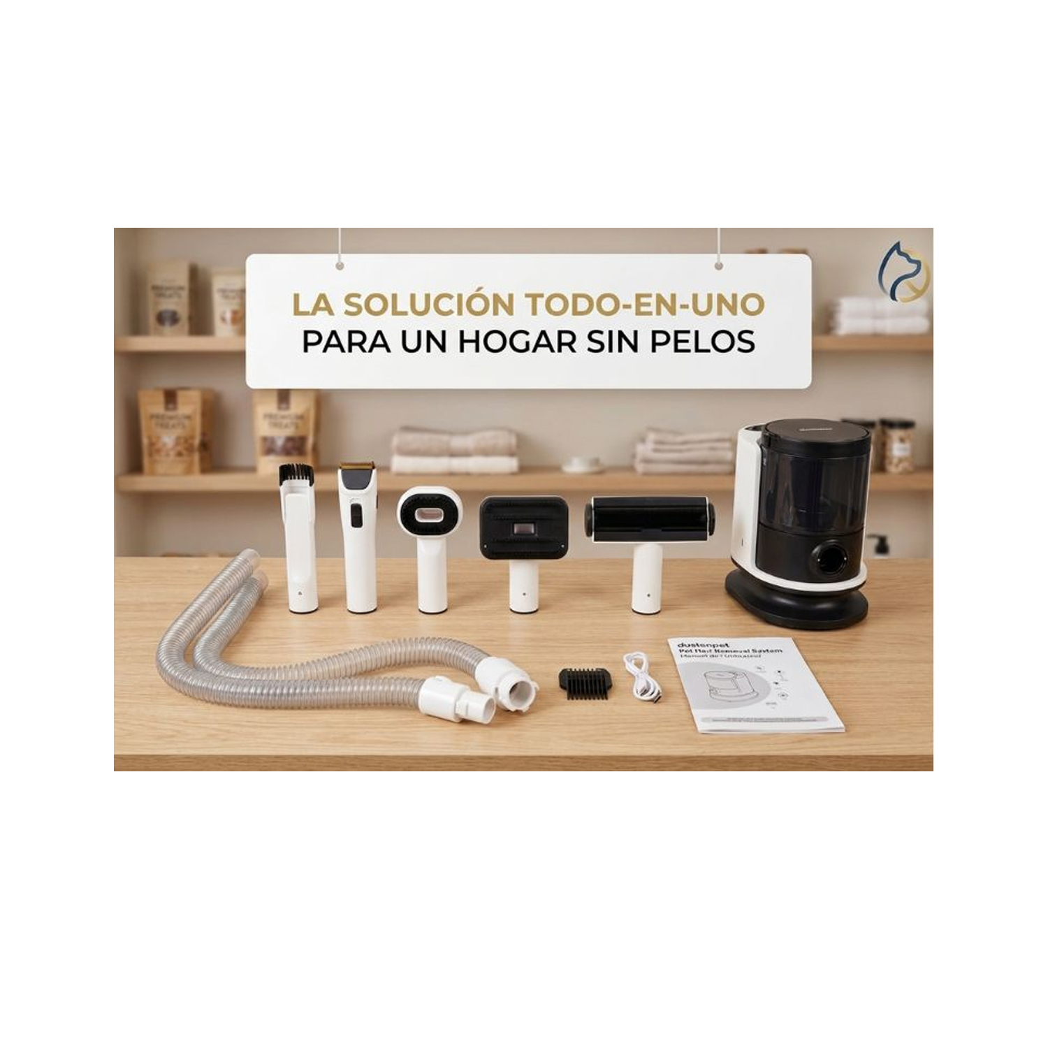 SET DE CUIDADO PARA MASCOTAS CON ASPIRADORA QUALITYPETS 3 EN 1 - 8