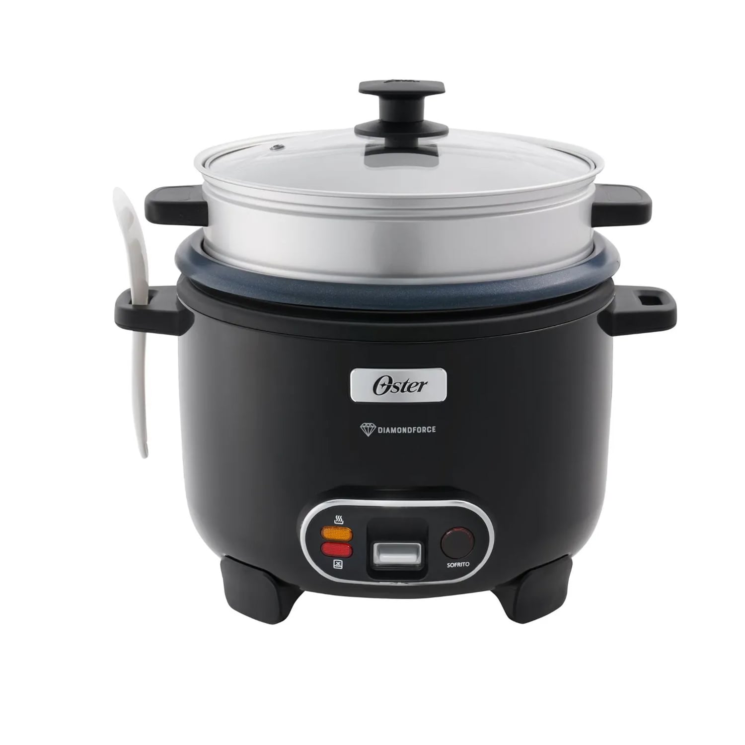 OLLA ARROCERA OSTER 12 TAZAS 3 EN 1 FUNCIÓN DE SOFRITO VAPORERA NEGRO - 2